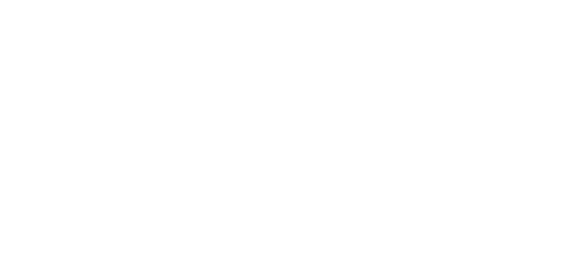 Black and white stylized AM logo with a horizontal bar crossing the letters