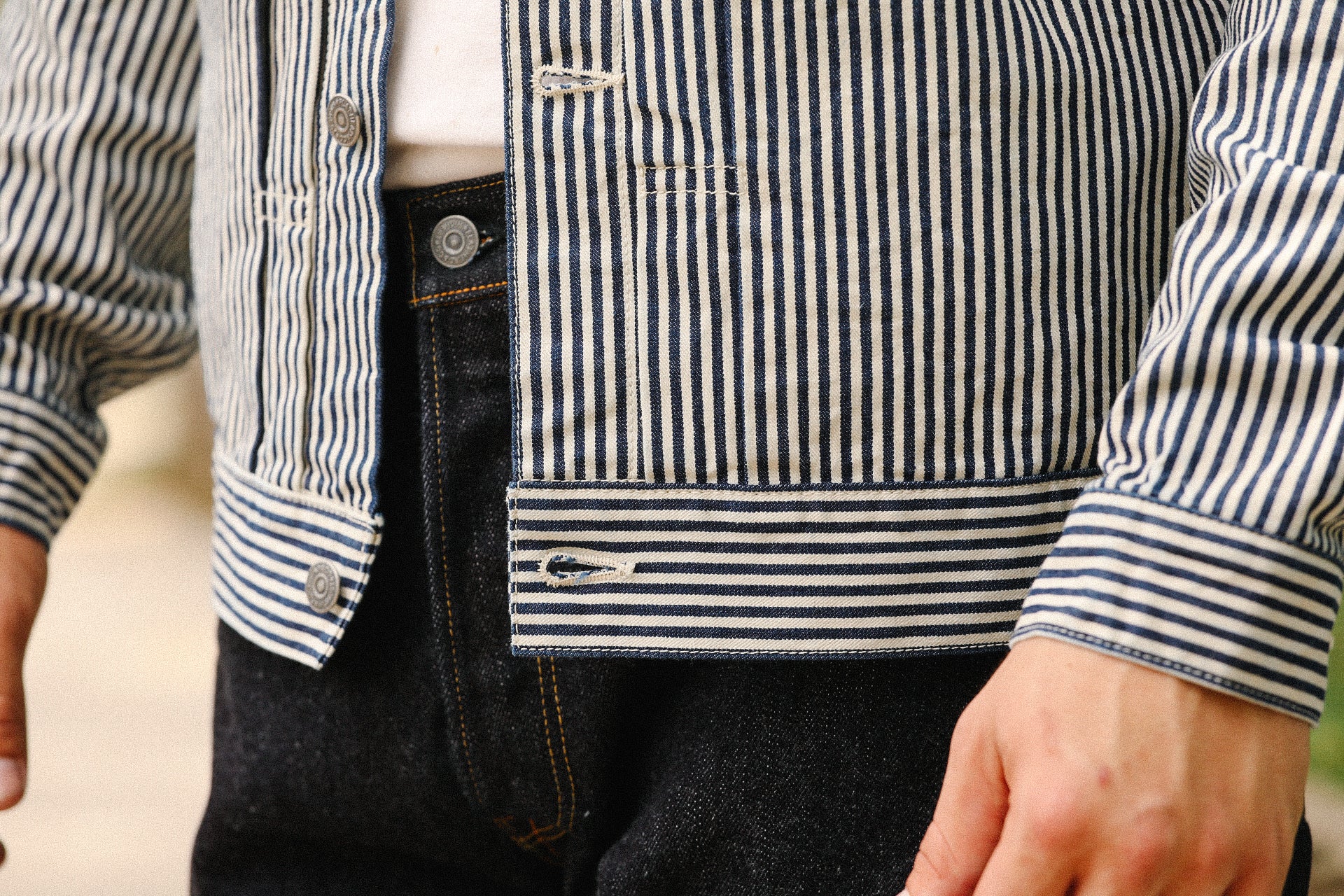 10.2oz Type 2 Jacket- Hickory Stripe (FN-OJ-D801)