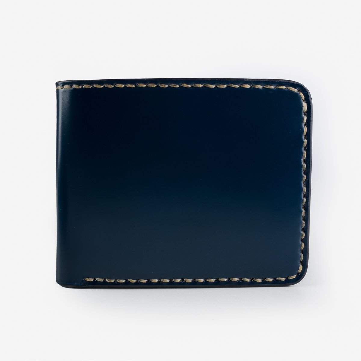 IHG-071-NAV Iron Heart Slimline Small Shell Cordovan Wallet - Navy