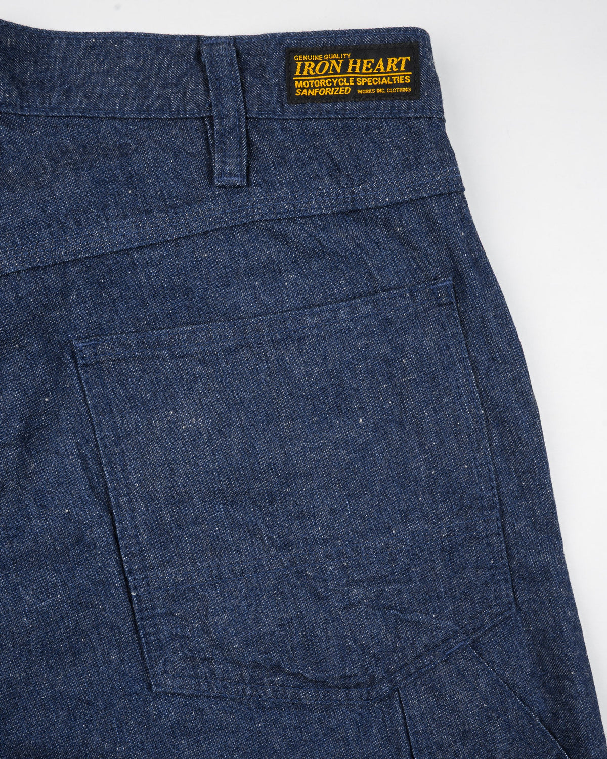 IH-832-IND Iron Heart 10oz Neppy Denim Painter’s Pants - Indigo