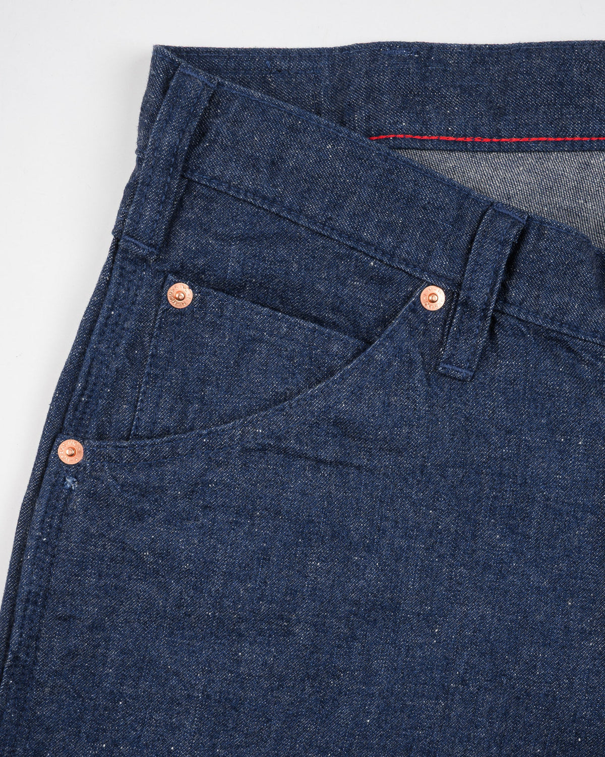 IH-832-IND Iron Heart 10oz Neppy Denim Painter’s Pants - Indigo