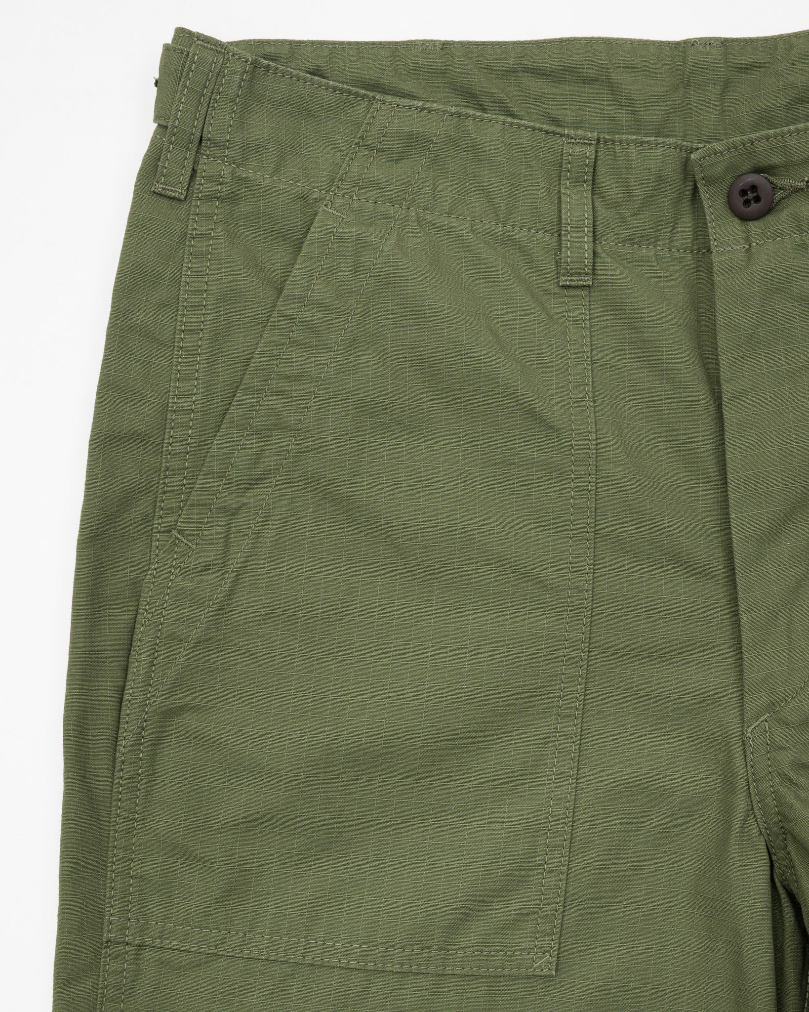 IH-747-GRN Iron Heart 8oz Ripstop Baker Pants - Army Green