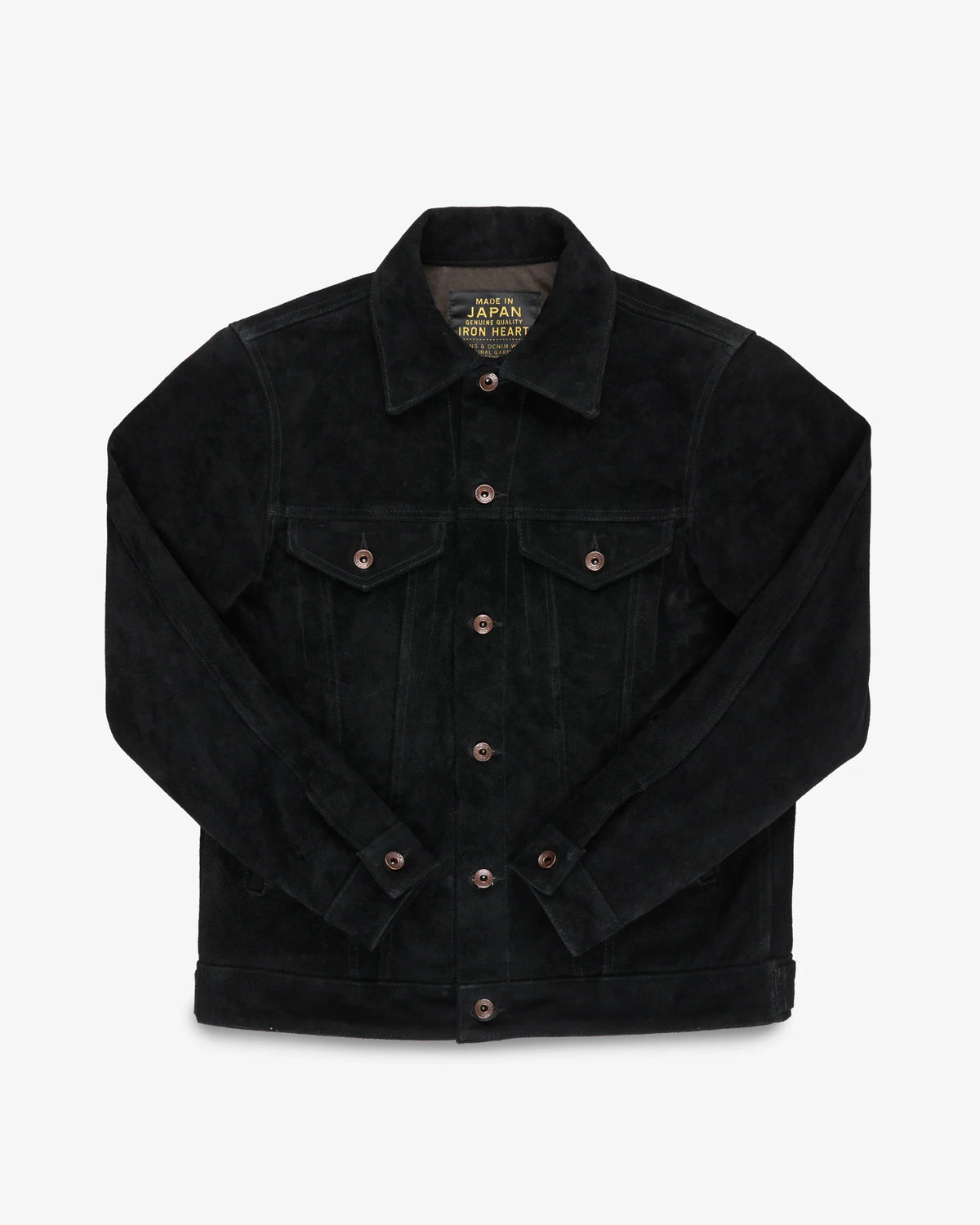 IHJ-49-BLK Iron Heart Split Steer Modified Type III Jacket - Black