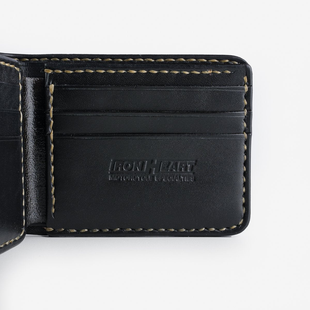 IHG-071-NAV Iron Heart Slimline Small Shell Cordovan Wallet - Navy