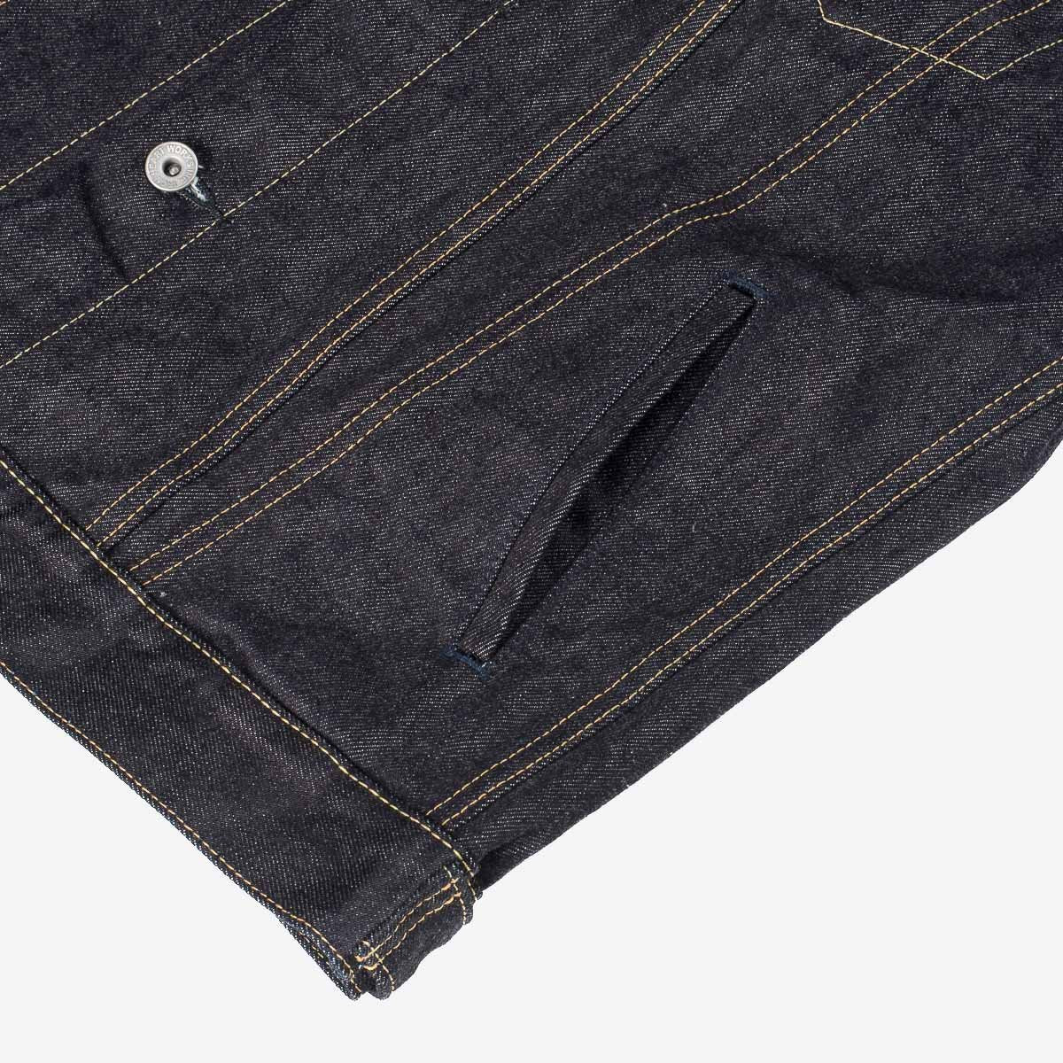 14oz Selvedge Denim Modified Type III Jacket - Indigo IH-526J-142