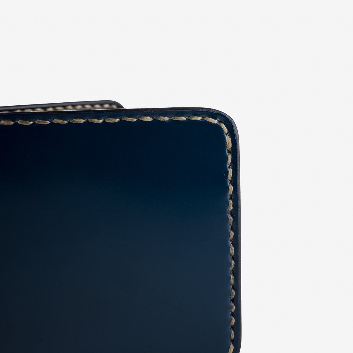 IHG-071-NAV Iron Heart Slimline Small Shell Cordovan Wallet - Navy