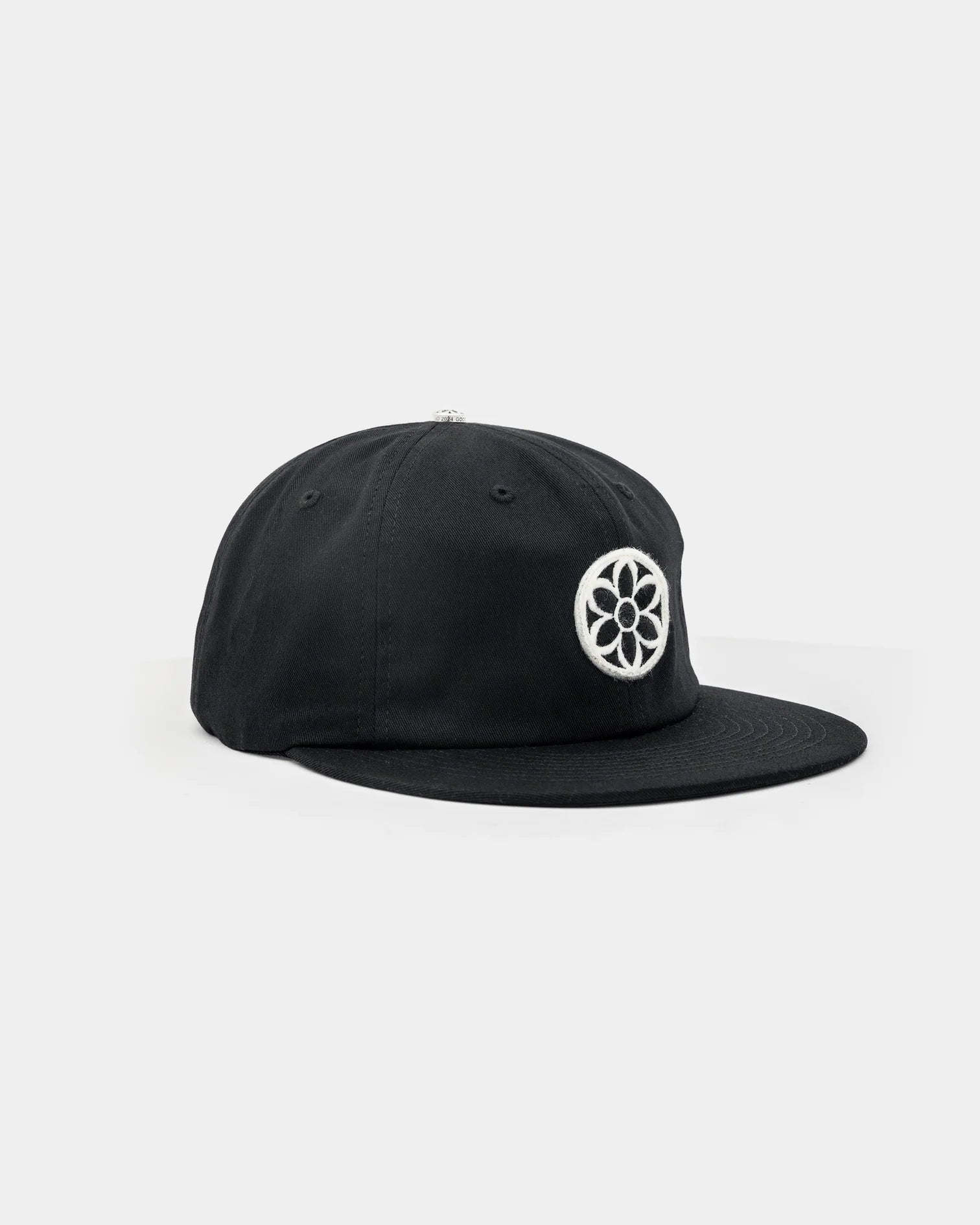 GOOD ART HLYWD Classic Cotton Ball Cap - Rosette - Black