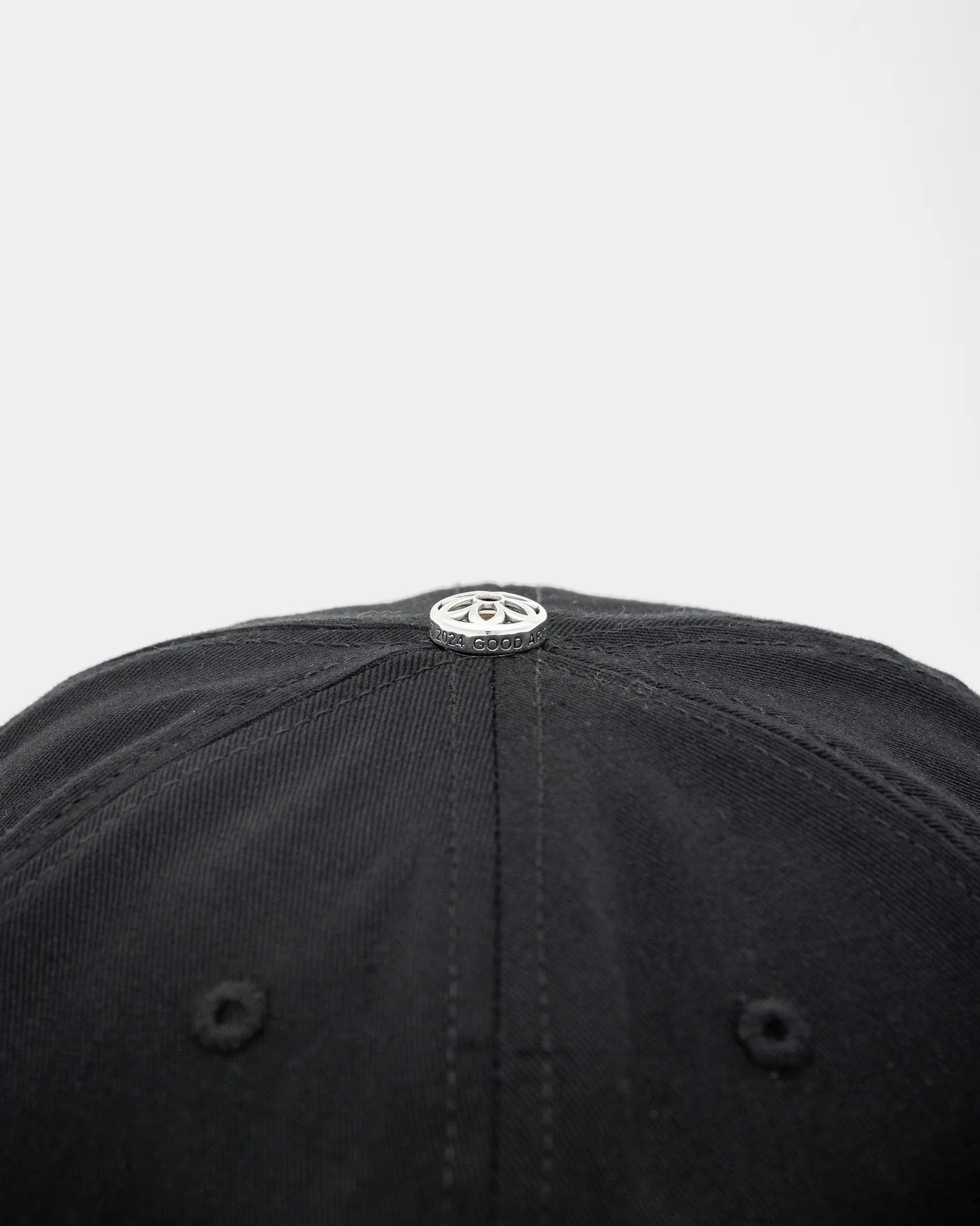 GOOD ART HLYWD Classic Cotton Ball Cap - Rosette - Black