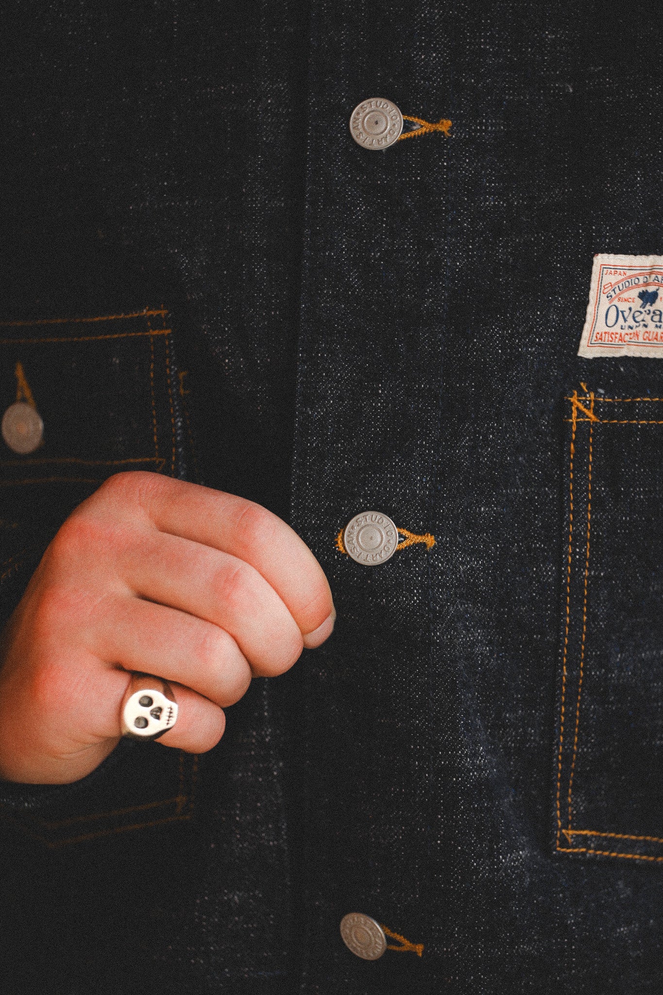 D4620 Studio D'Artisan GL3 Selvedge Denim Coverall Jacket- Indigo