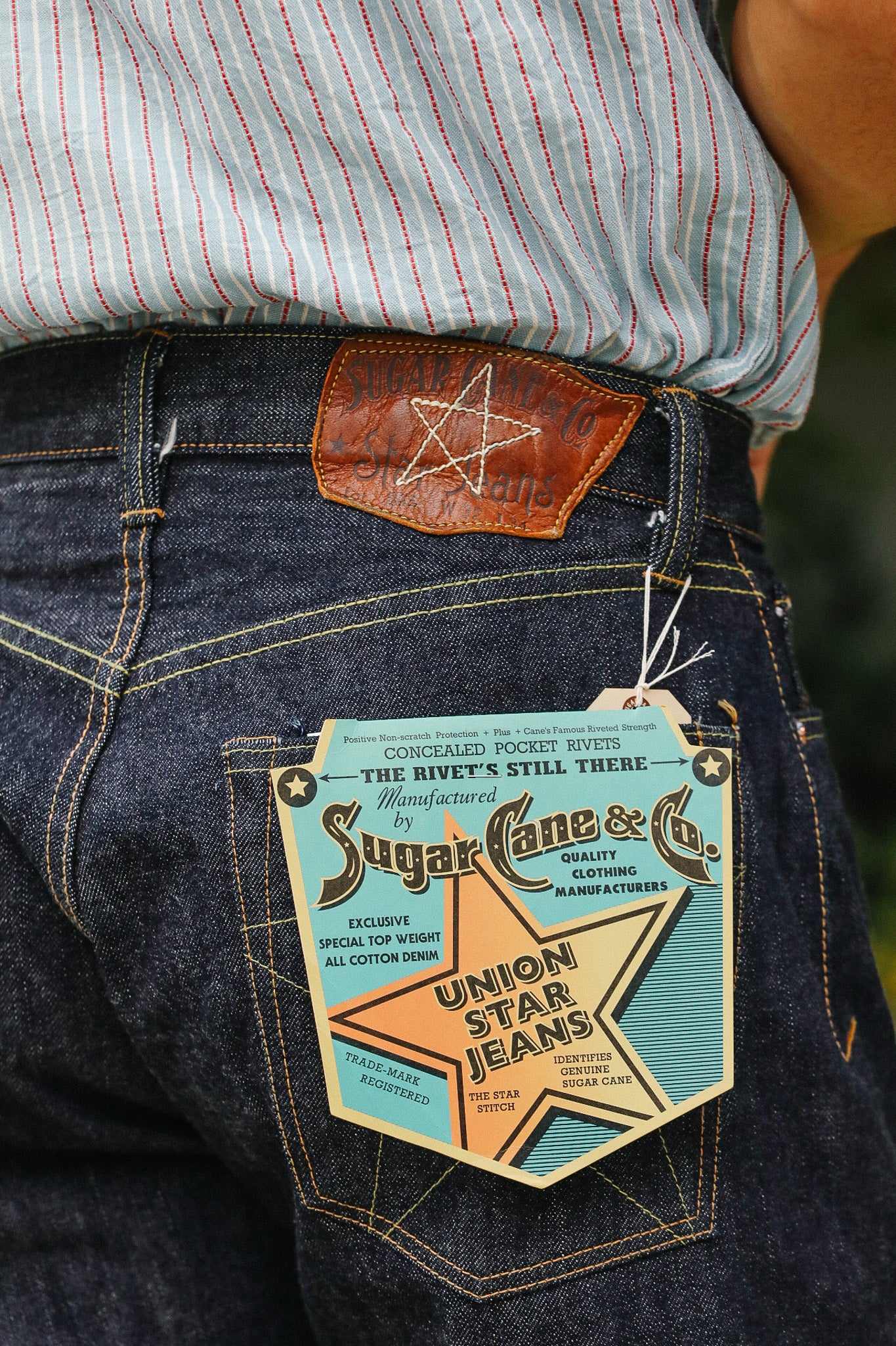SC40065 Sugar Cane 14.25oz Union Star Jeans- Indigo