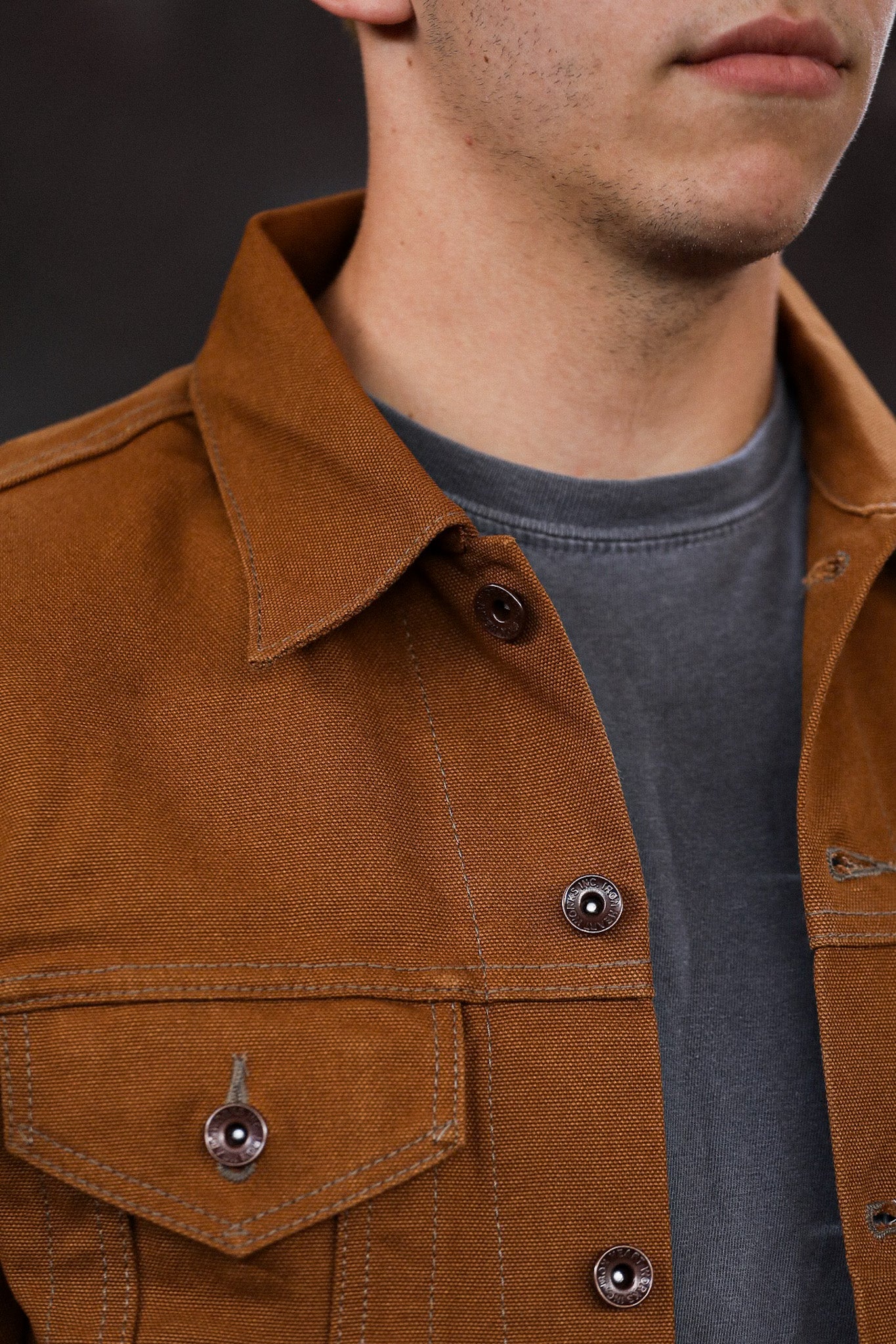 17oz Duck Modified Type III Jacket - Brown IH-2526J