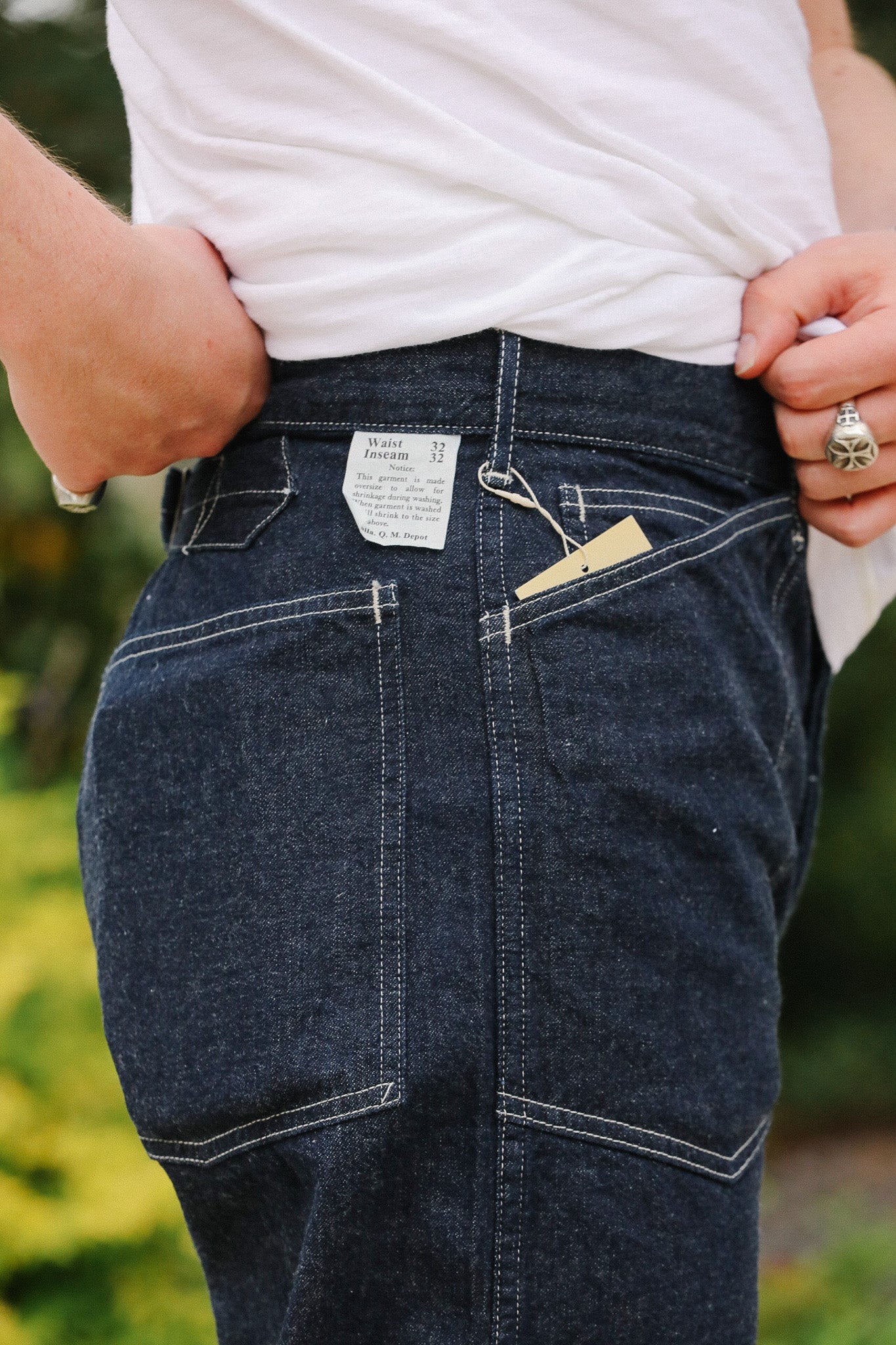 BR41106 Buzz Rickson U.S. Army Denim Working Trousers- Indigo