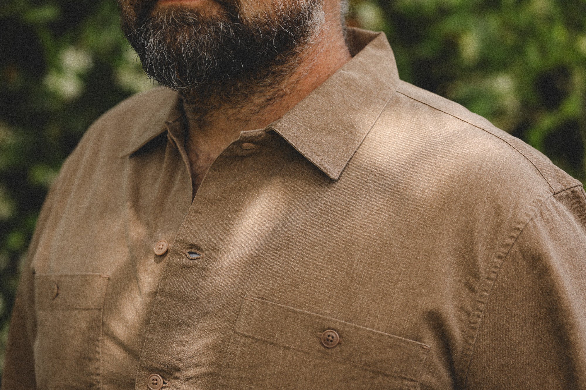 3sixteen Short Sleeve Workshirt- Brown Pigment Dye
