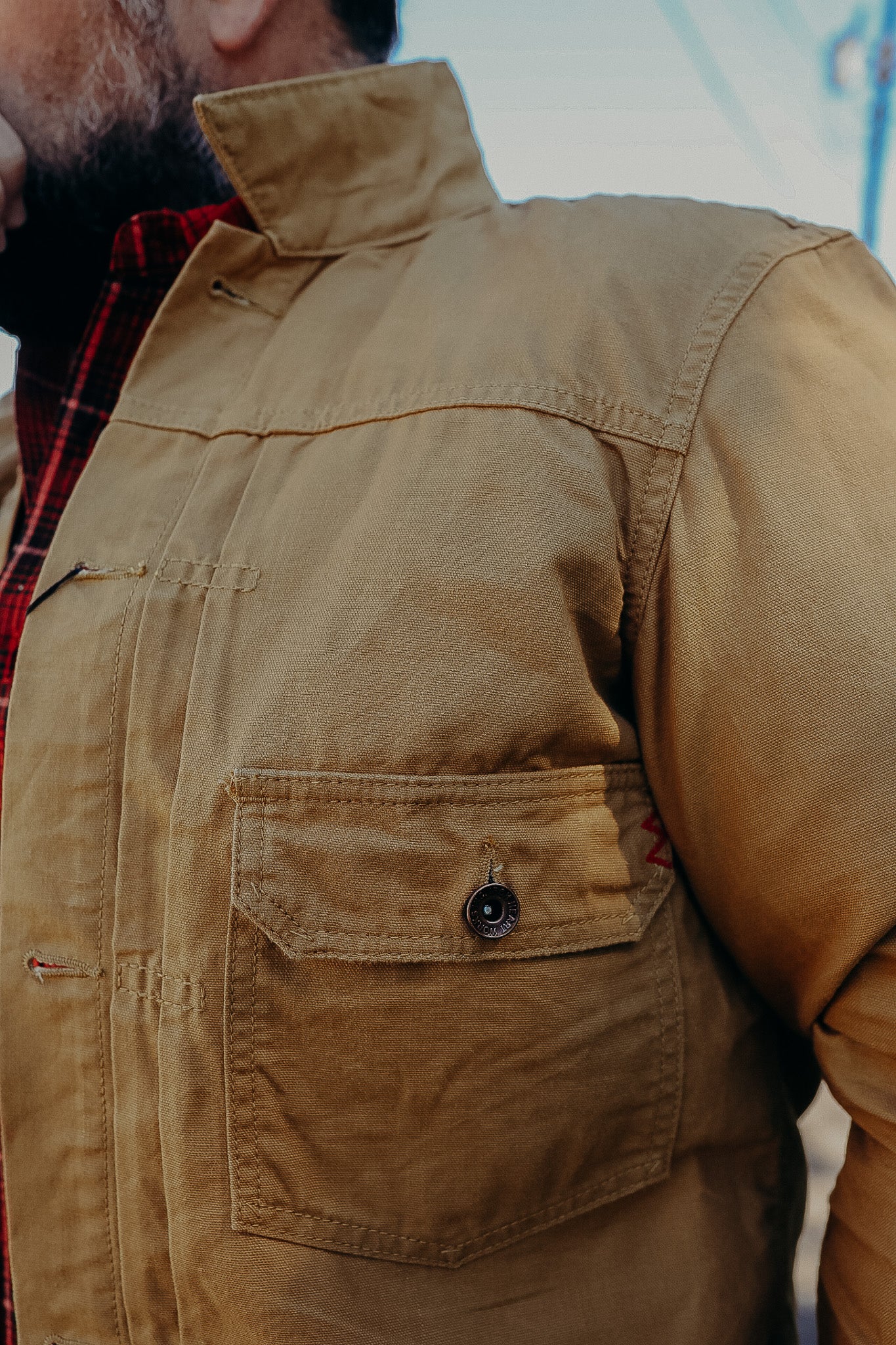9oz Paraffin Coated OX Type II Jacket - Mustard IHJ-134-MUS