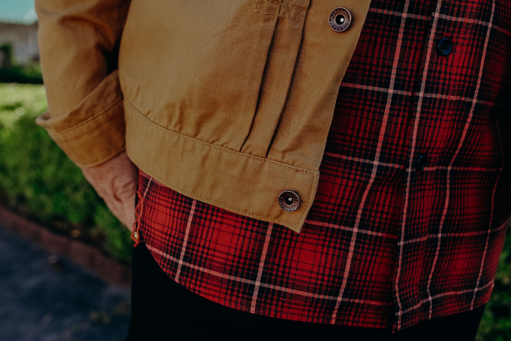 9oz Paraffin Coated OX Type II Jacket - Mustard IHJ-134-MUS