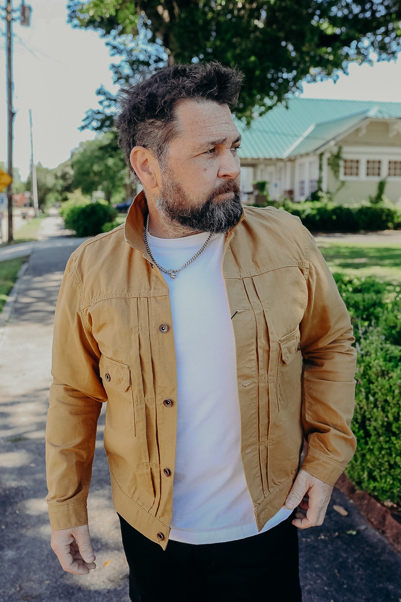 9oz Paraffin Coated OX Type II Jacket - Mustard IHJ-134-MUS