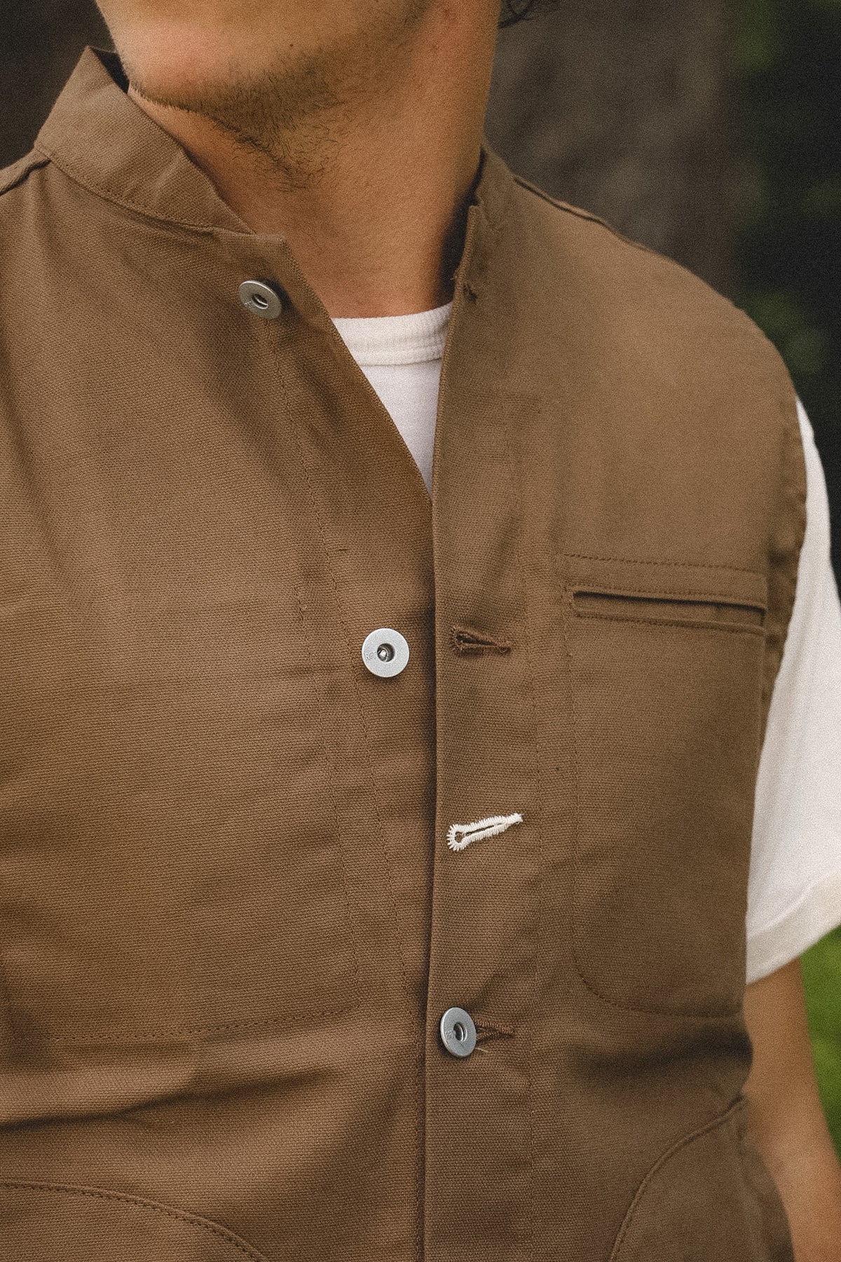 Rogue Territory Supply Vest Dry Wax Canvas- Brown