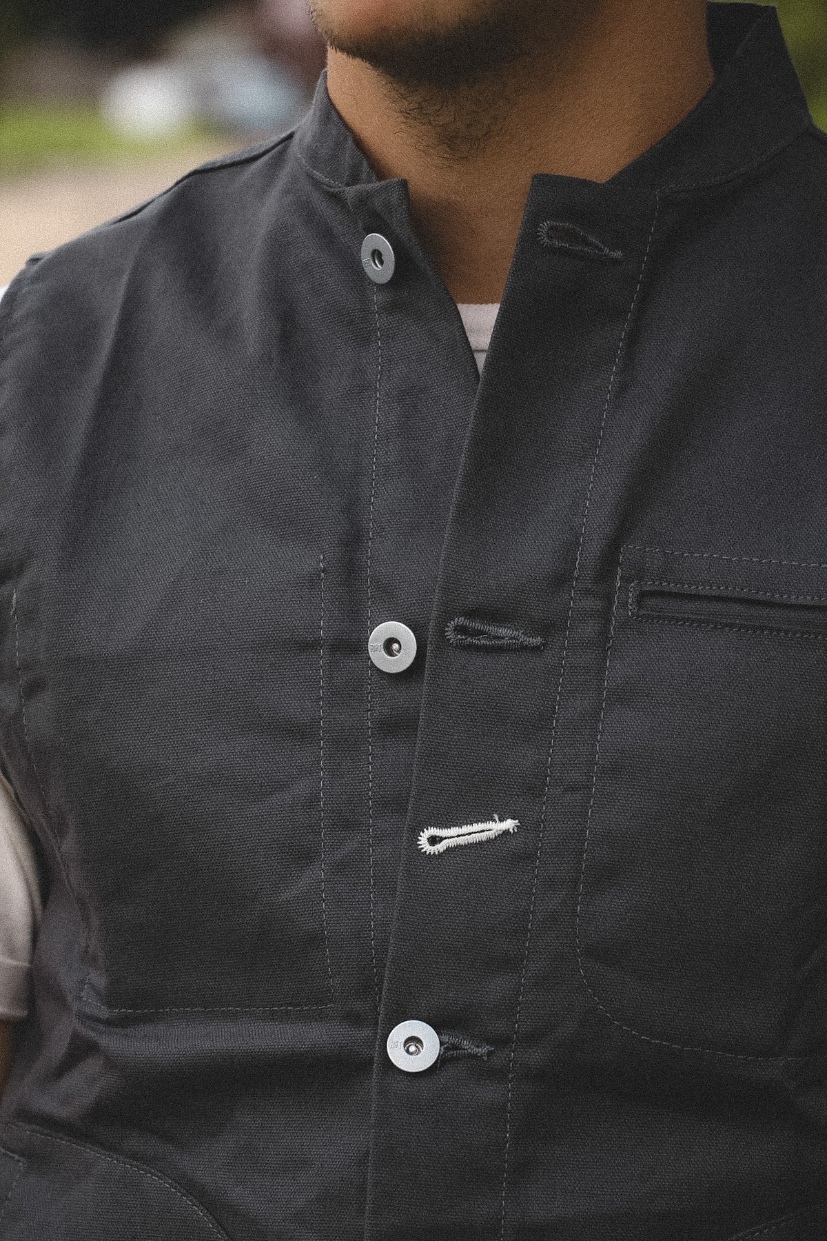 Rogue Territory Supply Vest Dry Wax Canvas- Gray