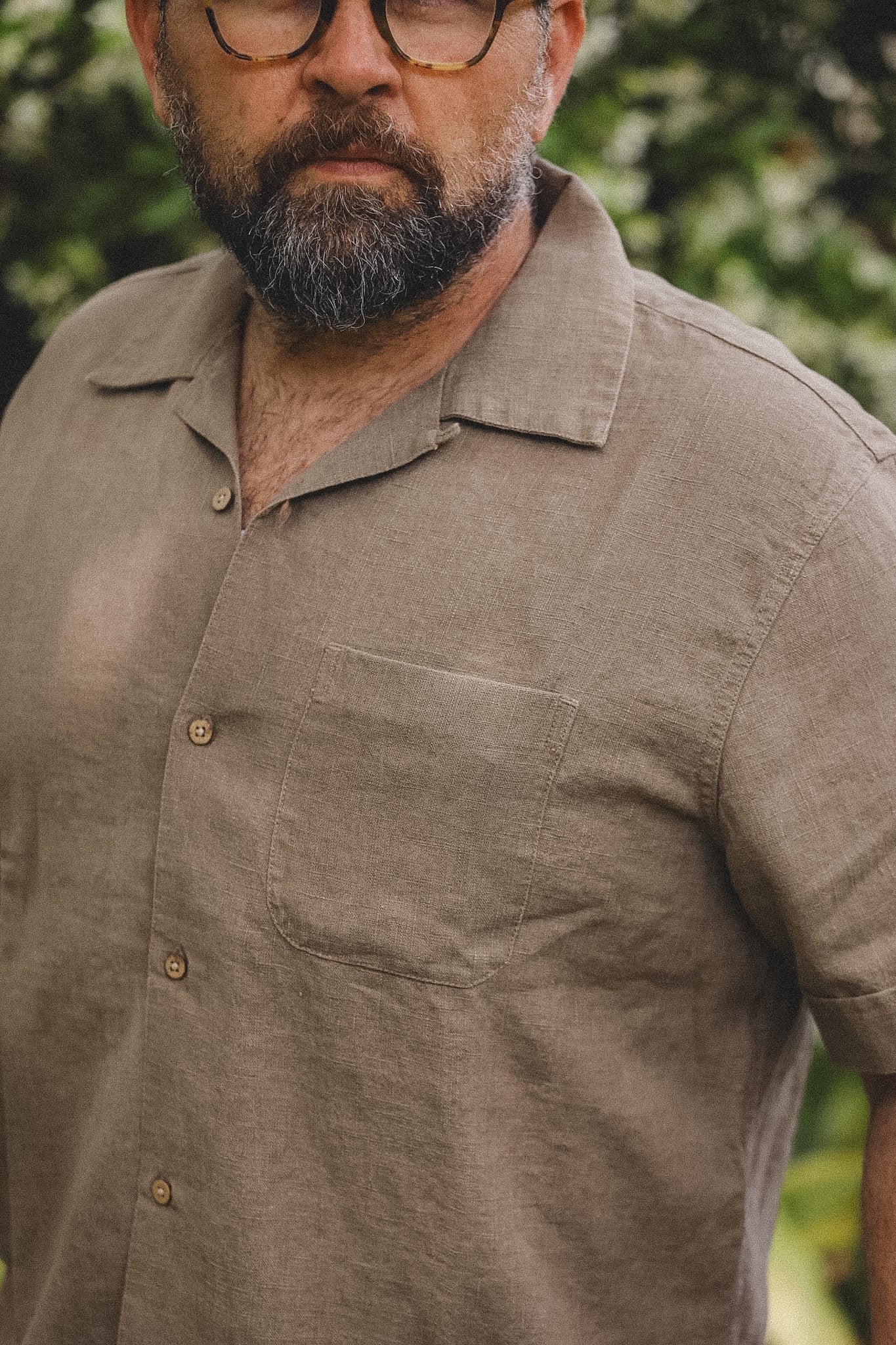 3sixteen Vacation Shirt- Almond Linen