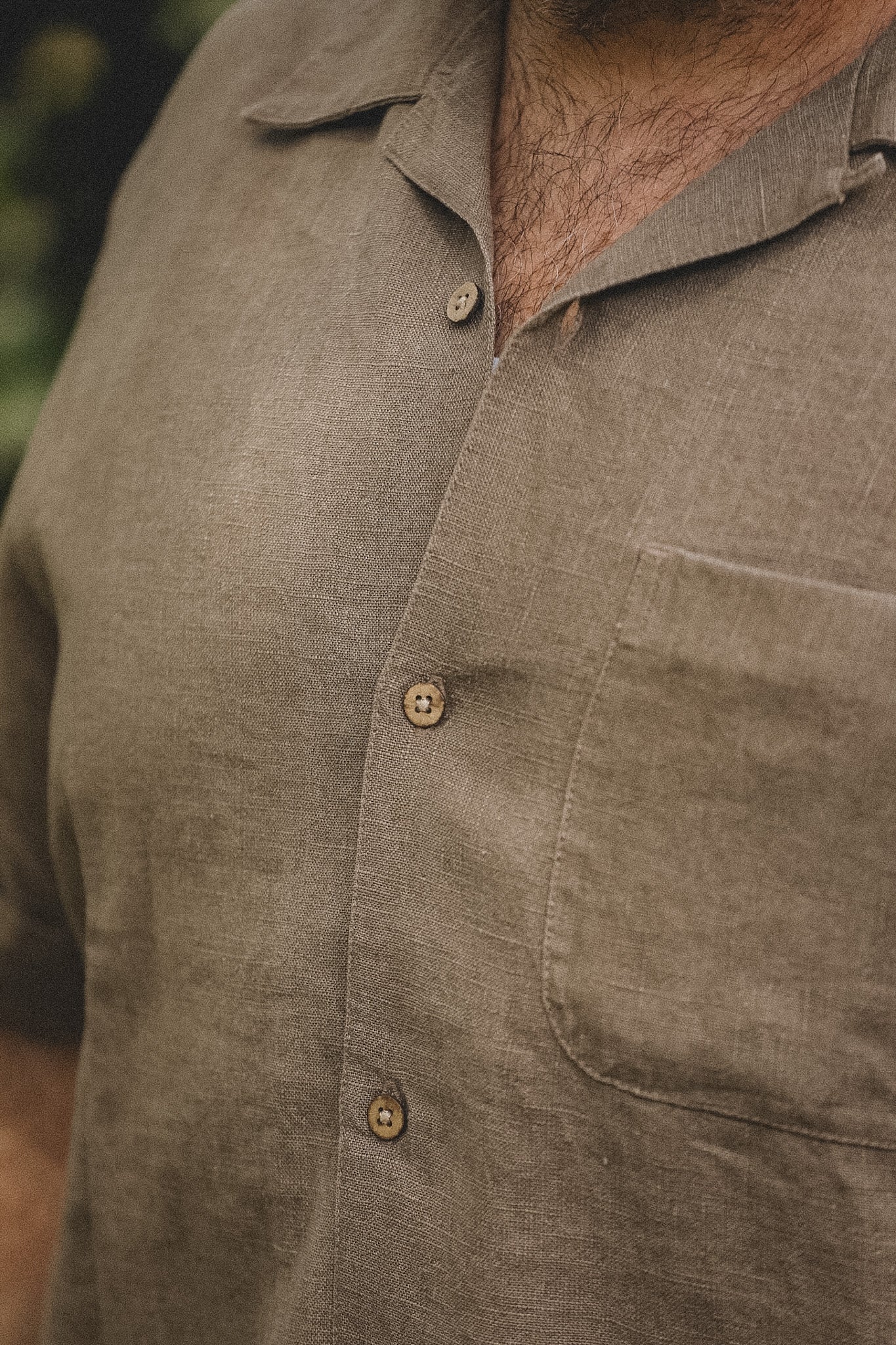 3sixteen Vacation Shirt- Almond Linen