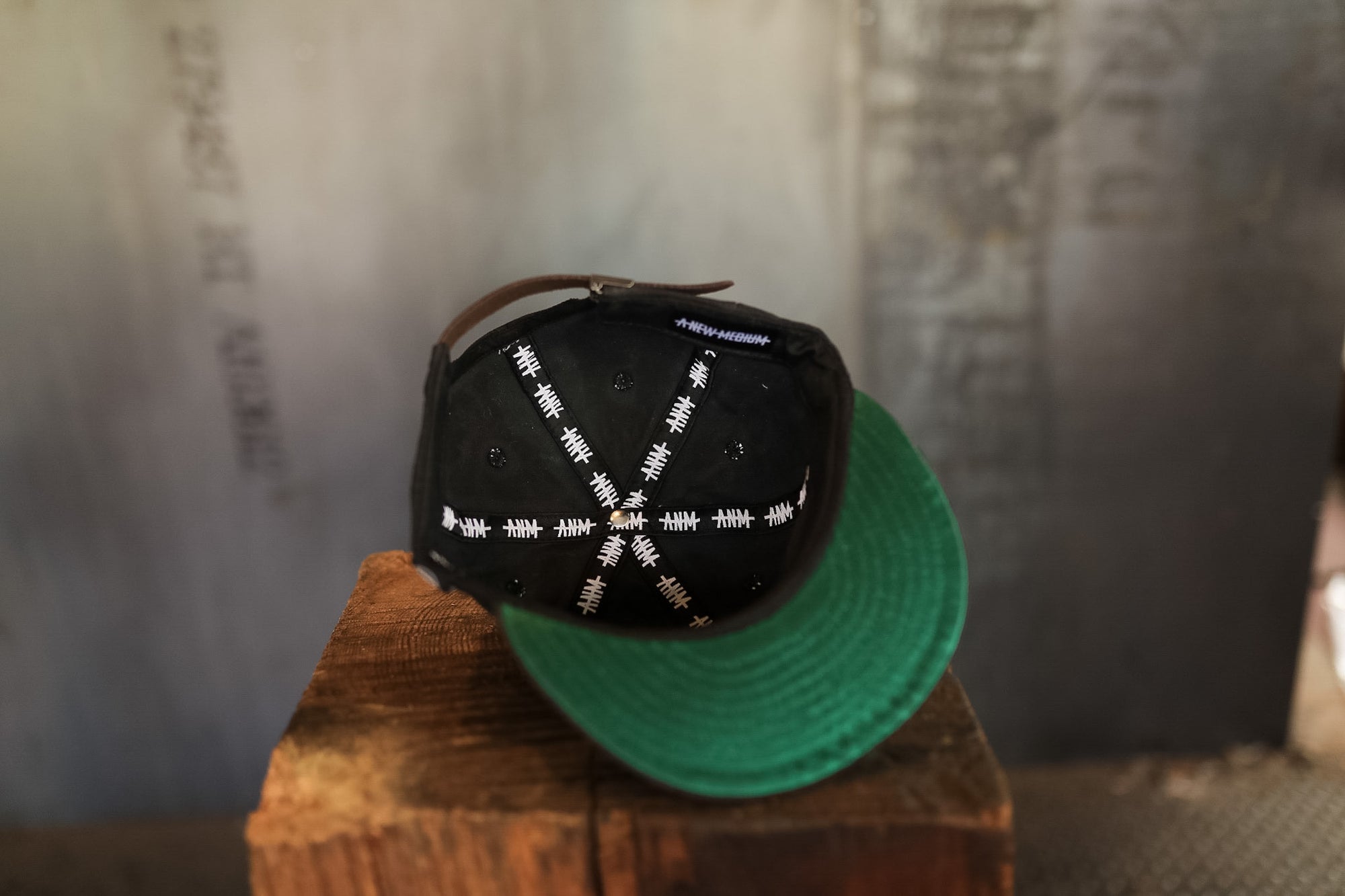 ANM Waxed Vintage 6 Panel Cap- Black