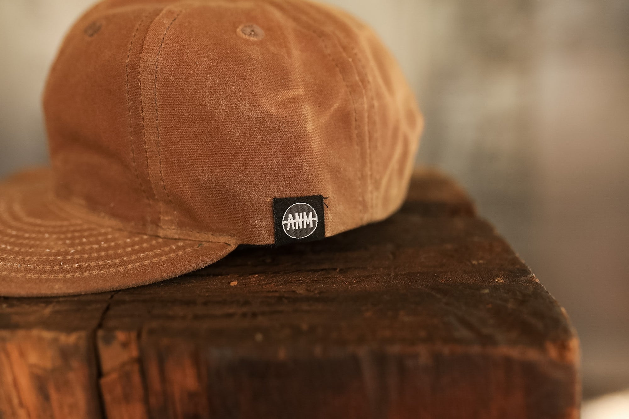 ANM Waxed Vintage 6 Panel Cap- Camel