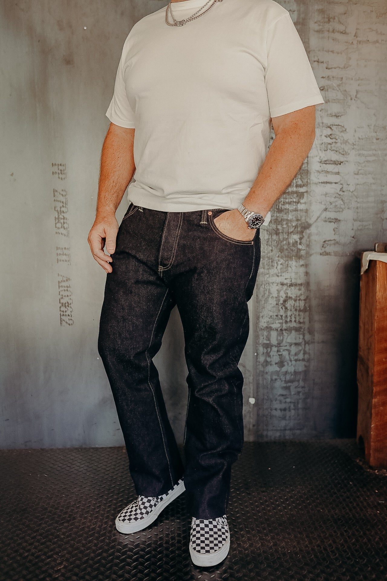 777 Selvedge Denim Slim Tapered Cut Jeans - 14oz Indigo IH-777S-142