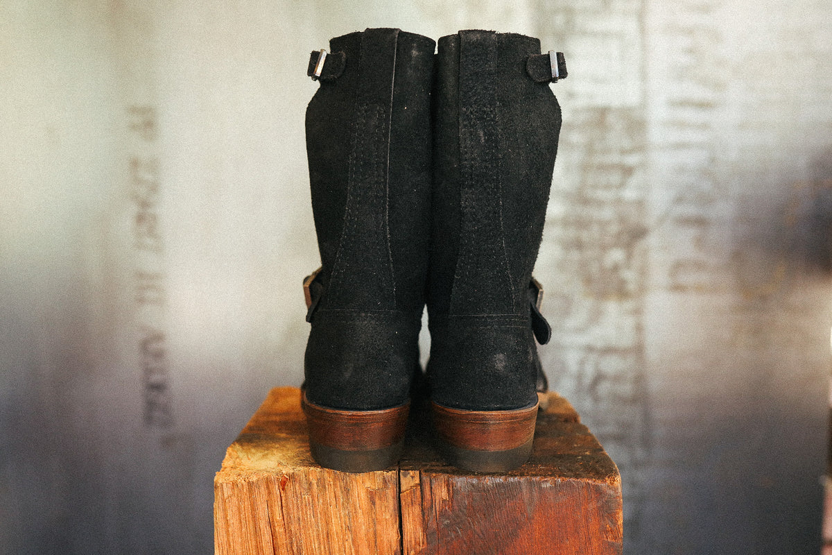 Wesco X ISP Boss Engineer Boot- Black Roughout, 9109 Last