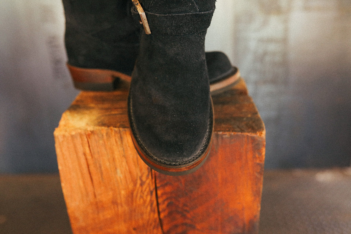 Wesco X ISP Boss Engineer Boot- Black Roughout, 9109 Last