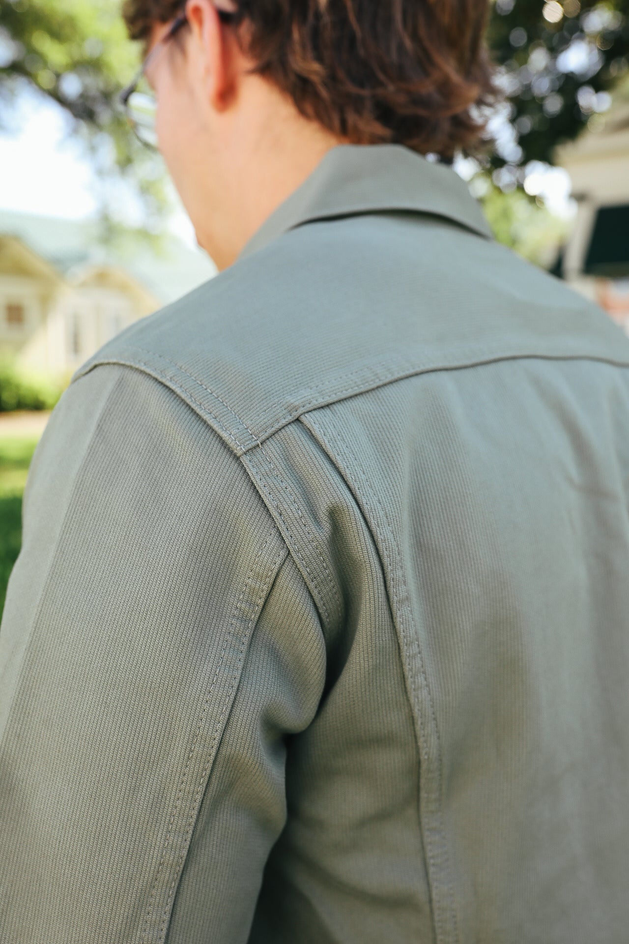 9oz Pique 60's Type 3 Jacket- Green (FN-OJ-C016)