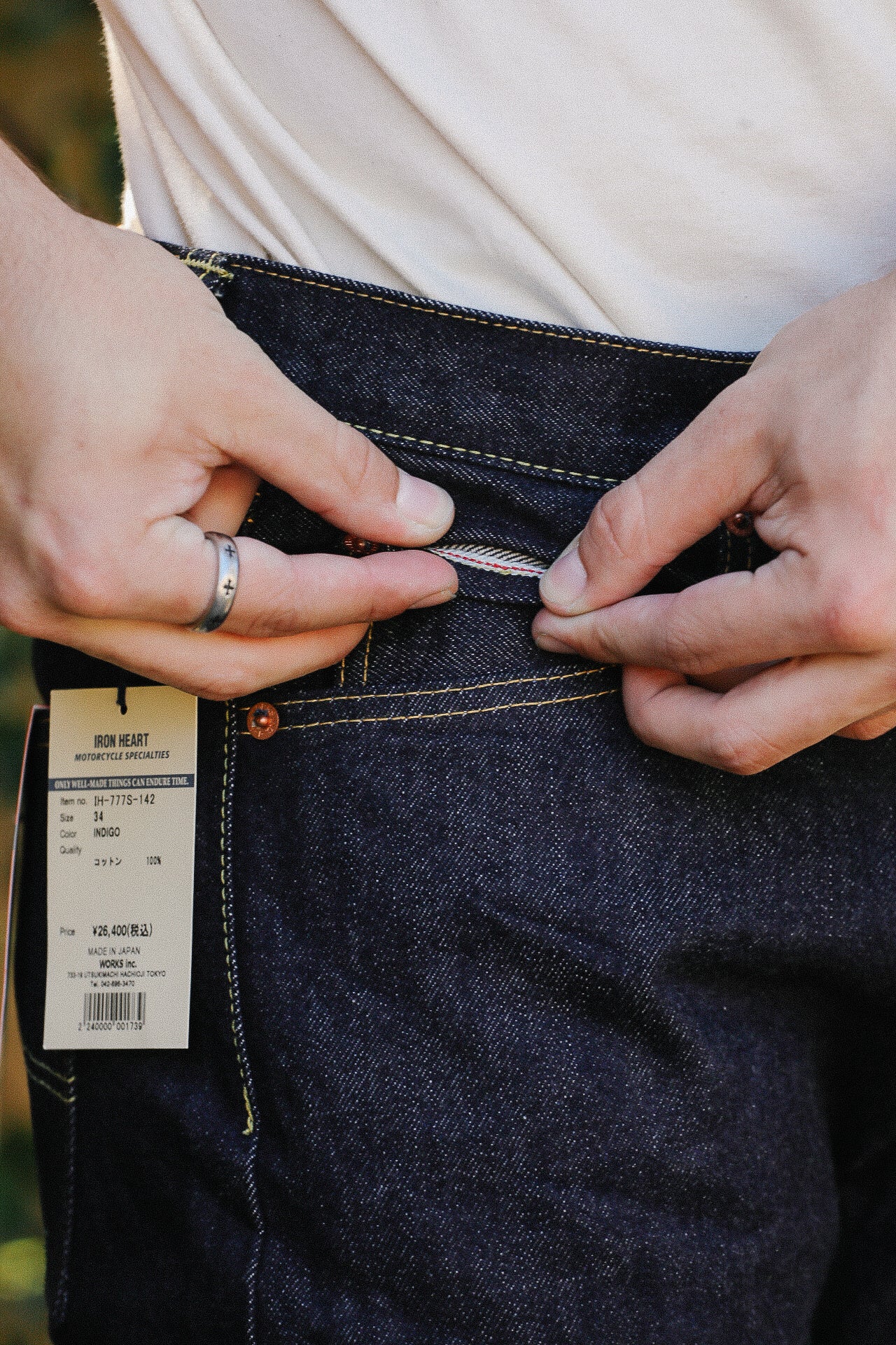 777 Selvedge Denim Slim Tapered Cut Jeans - 14oz Indigo IH-777S-142