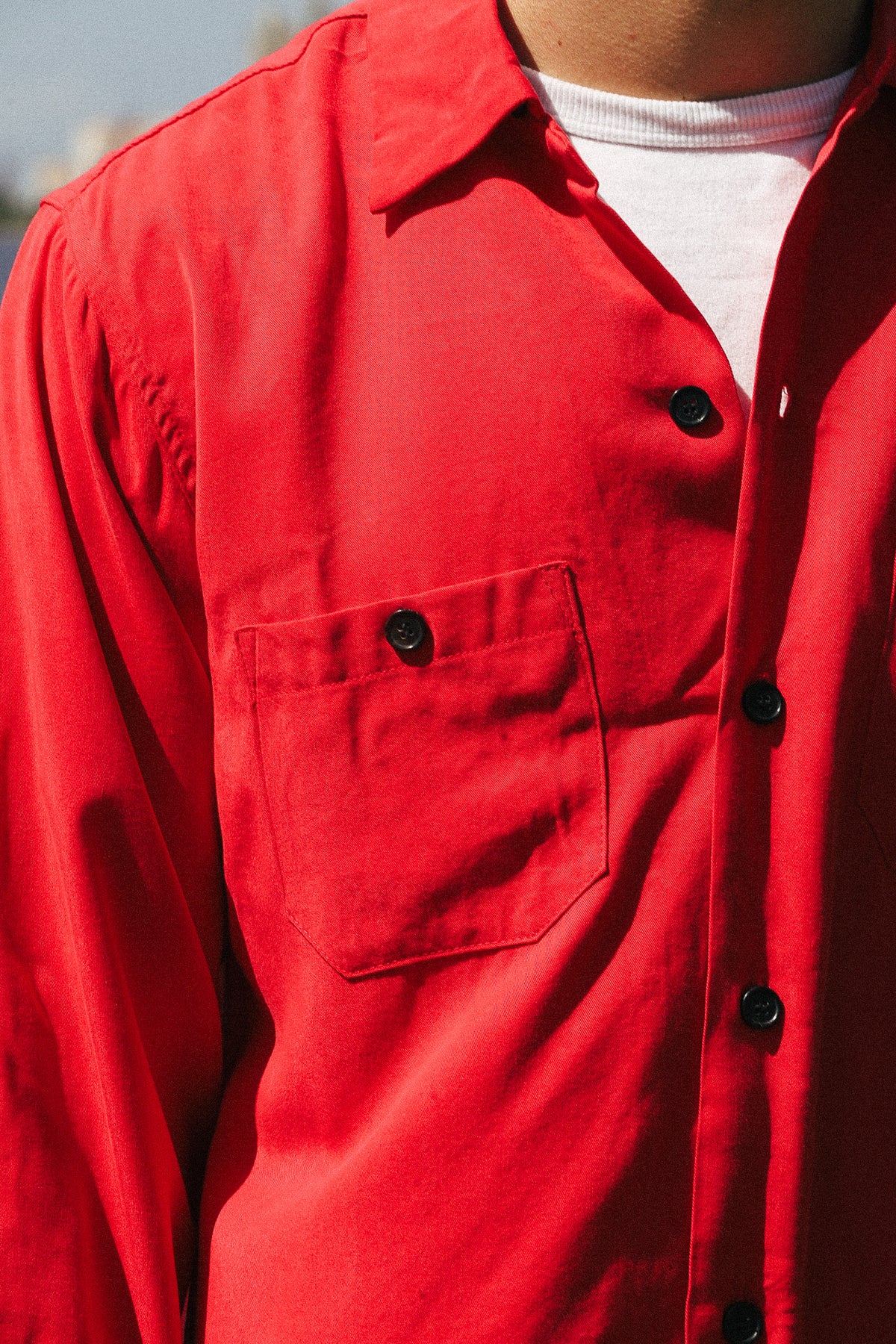 Gonzo Weatherly Lions Button Down-Vintage Red