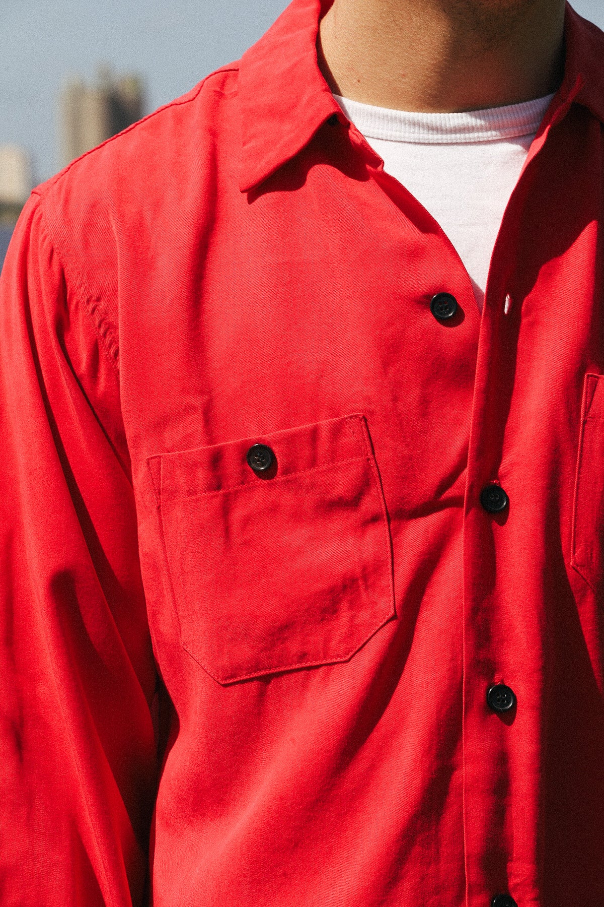 Gonzo Weatherly Lions Button Down-Vintage Red