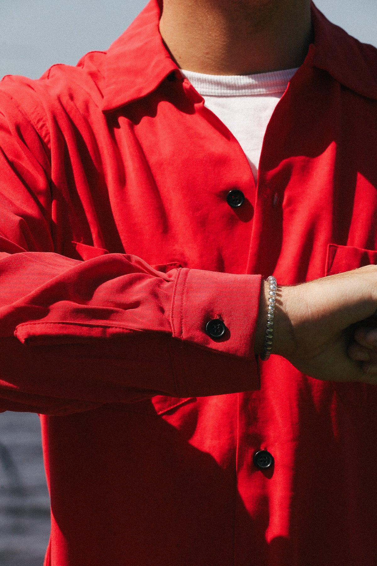 Gonzo Weatherly Lions Button Down-Vintage Red