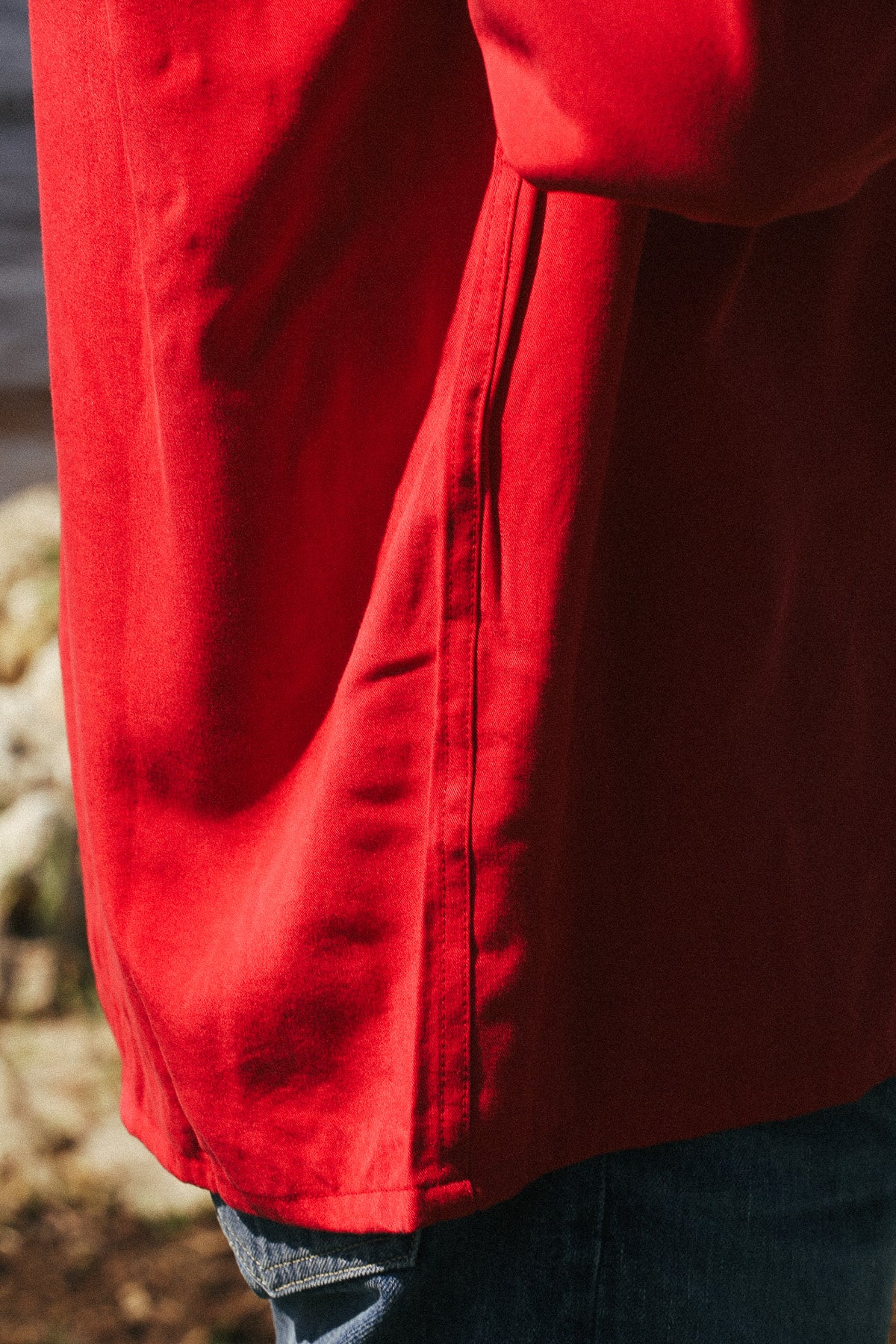 Gonzo Weatherly Lions Button Down-Vintage Red
