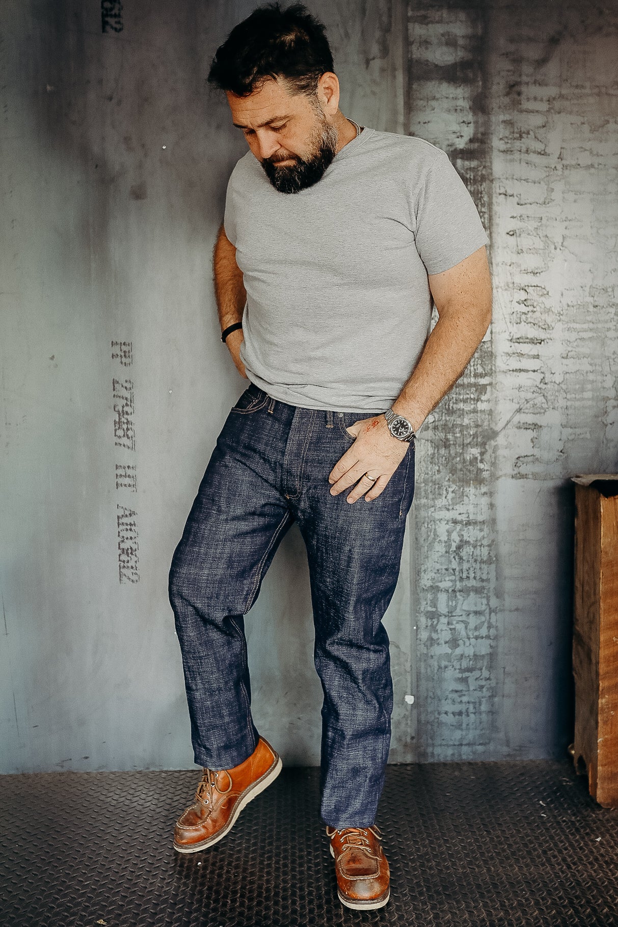 CT-02xn Classic Tapered- Natural Indigo Selvedge