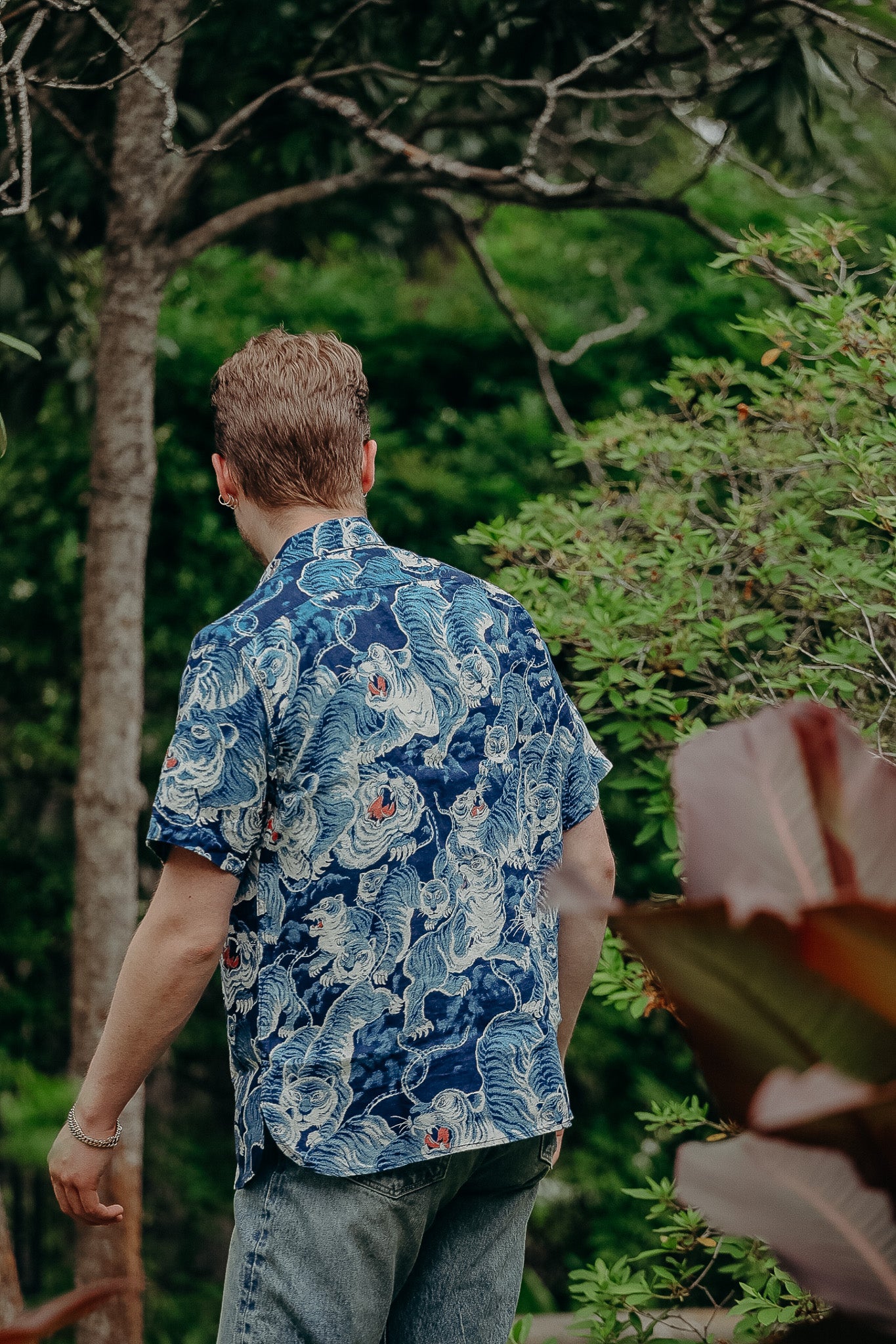 Freenote Cloth Tiger Hawaiian Shirt - Ice