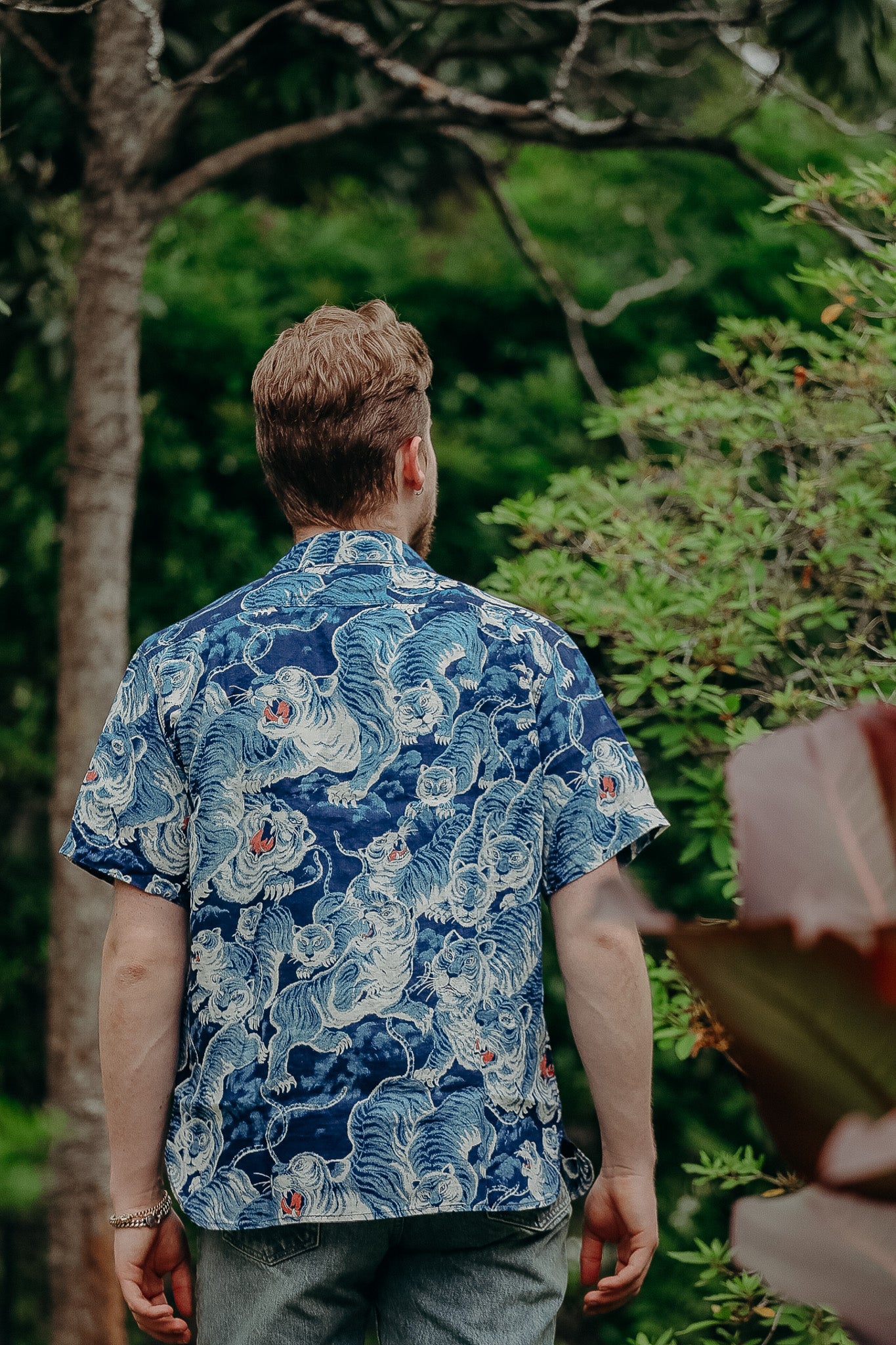 Freenote Cloth Tiger Hawaiian Shirt - Ice