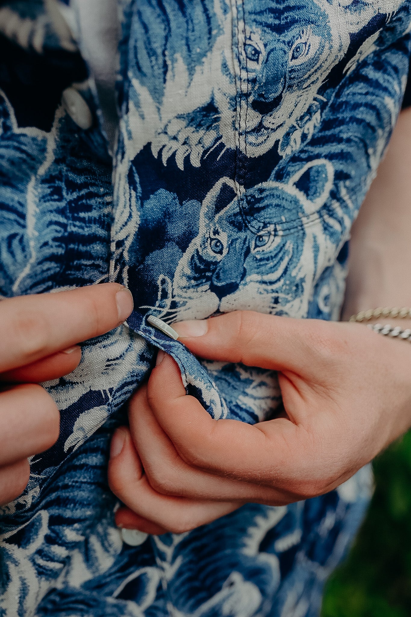 Freenote Cloth Tiger Hawaiian Shirt - Ice