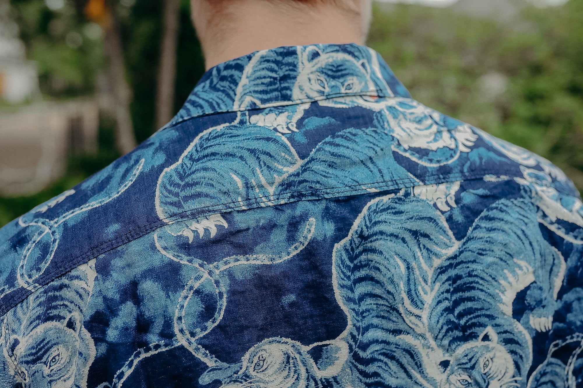 Freenote Cloth Tiger Hawaiian Shirt - Ice