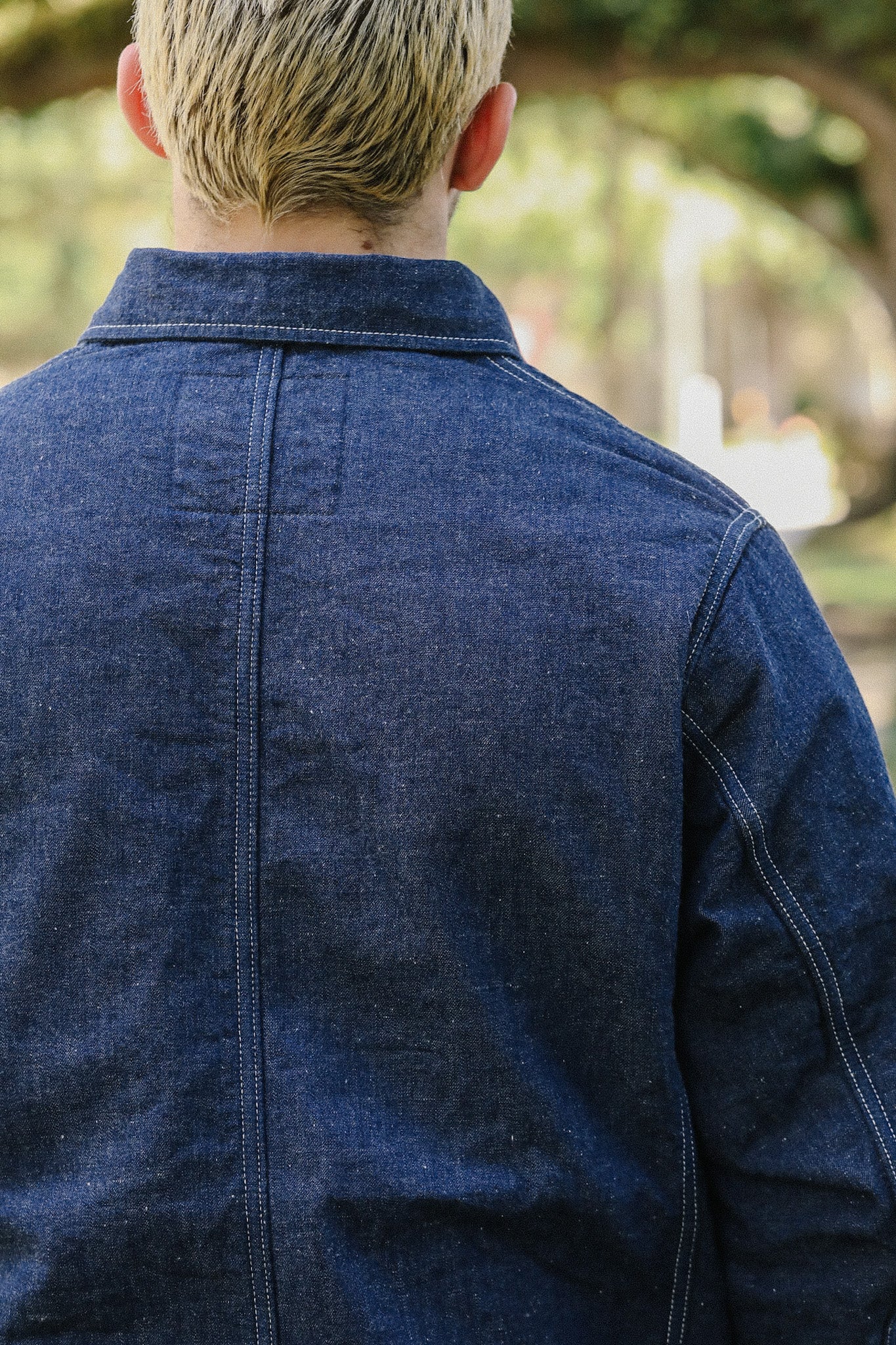 10oz Selvedge Denim Blanket Lined Chore Jacket - Indigo IHJ-149-IND