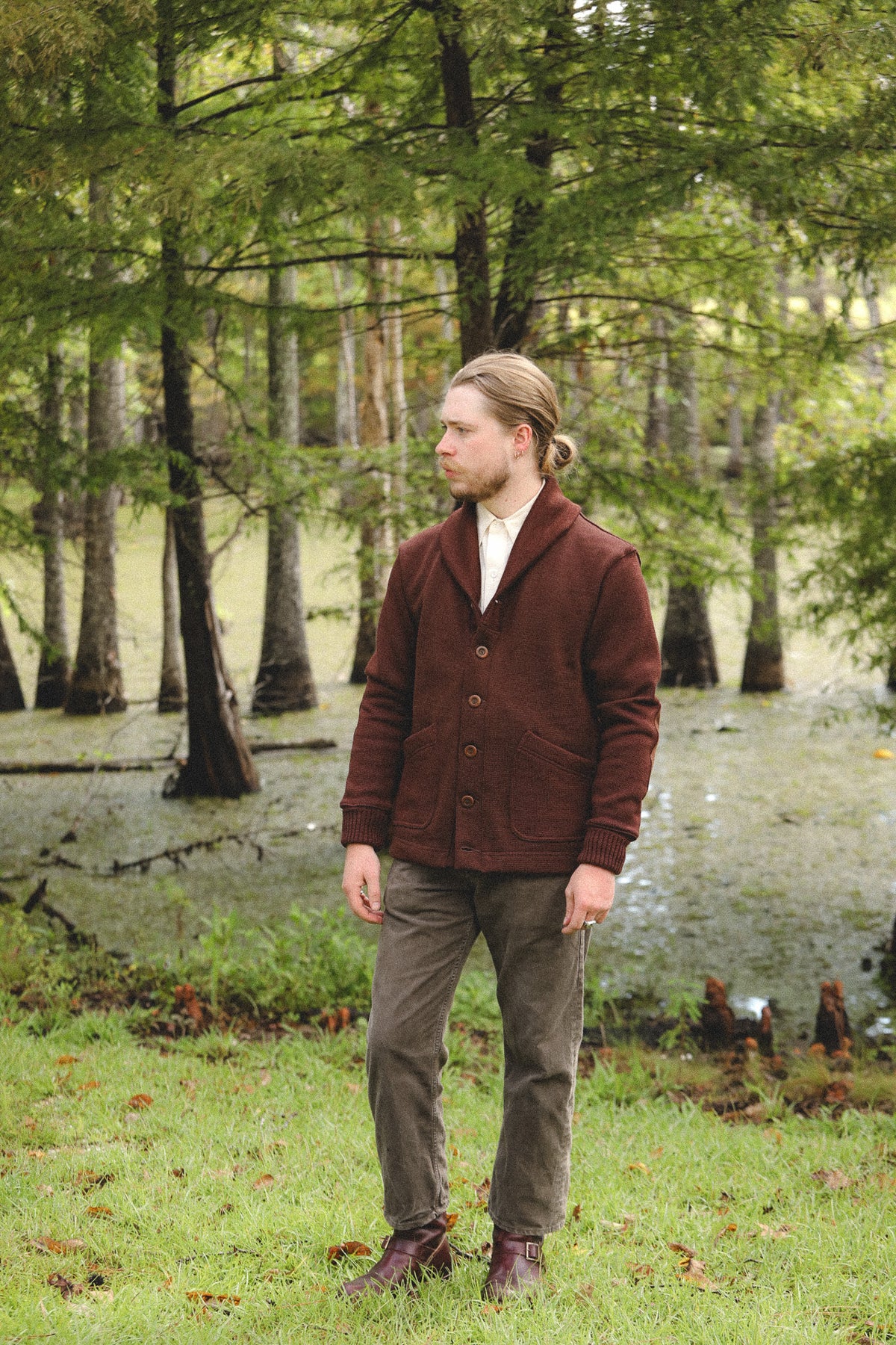 Dehen 1920 Shawl Sweater Coat 2.0 - Fig