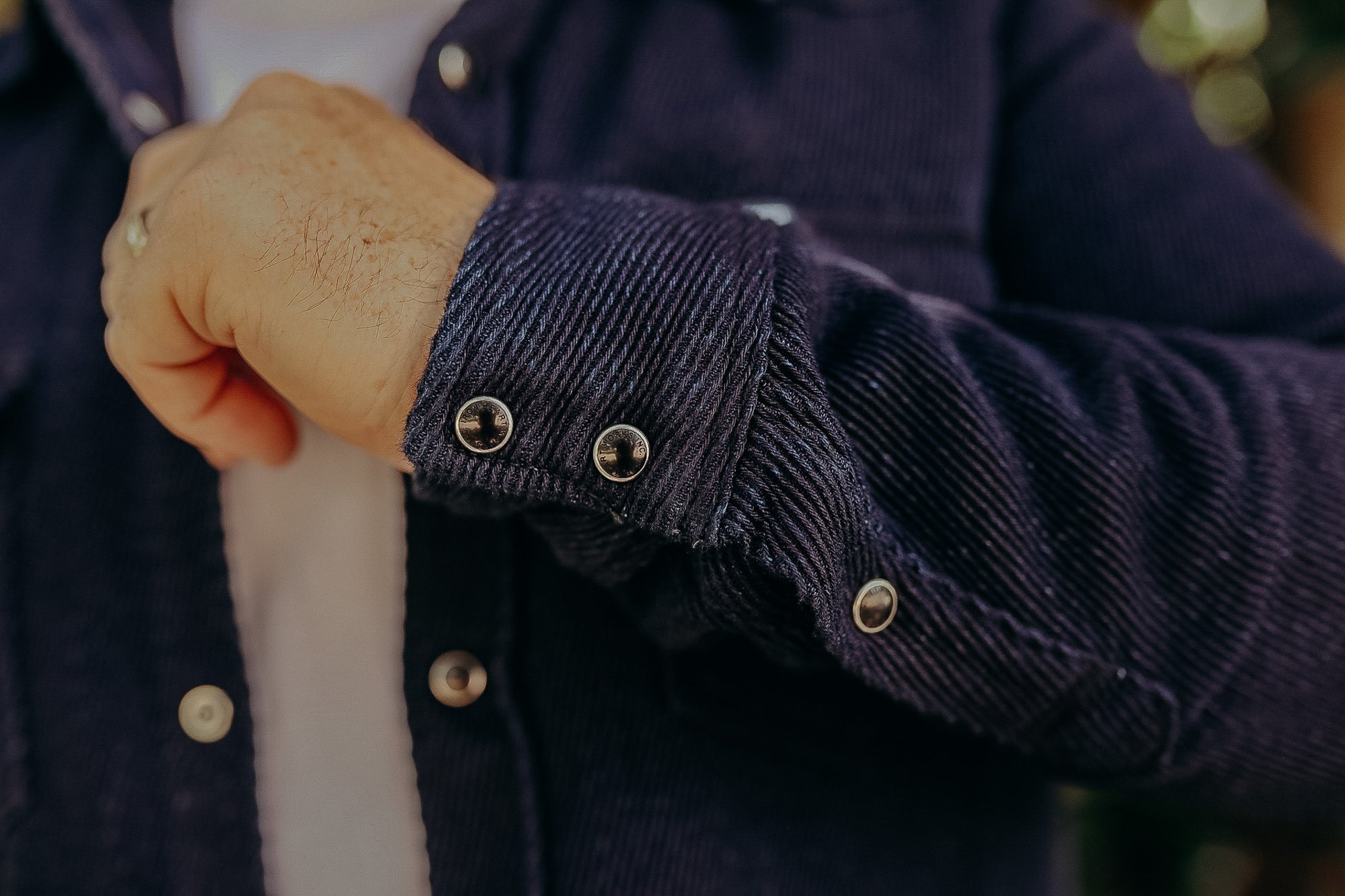 IHSH-208-IND Iron Heart Kersey Western Shirt - Indigo