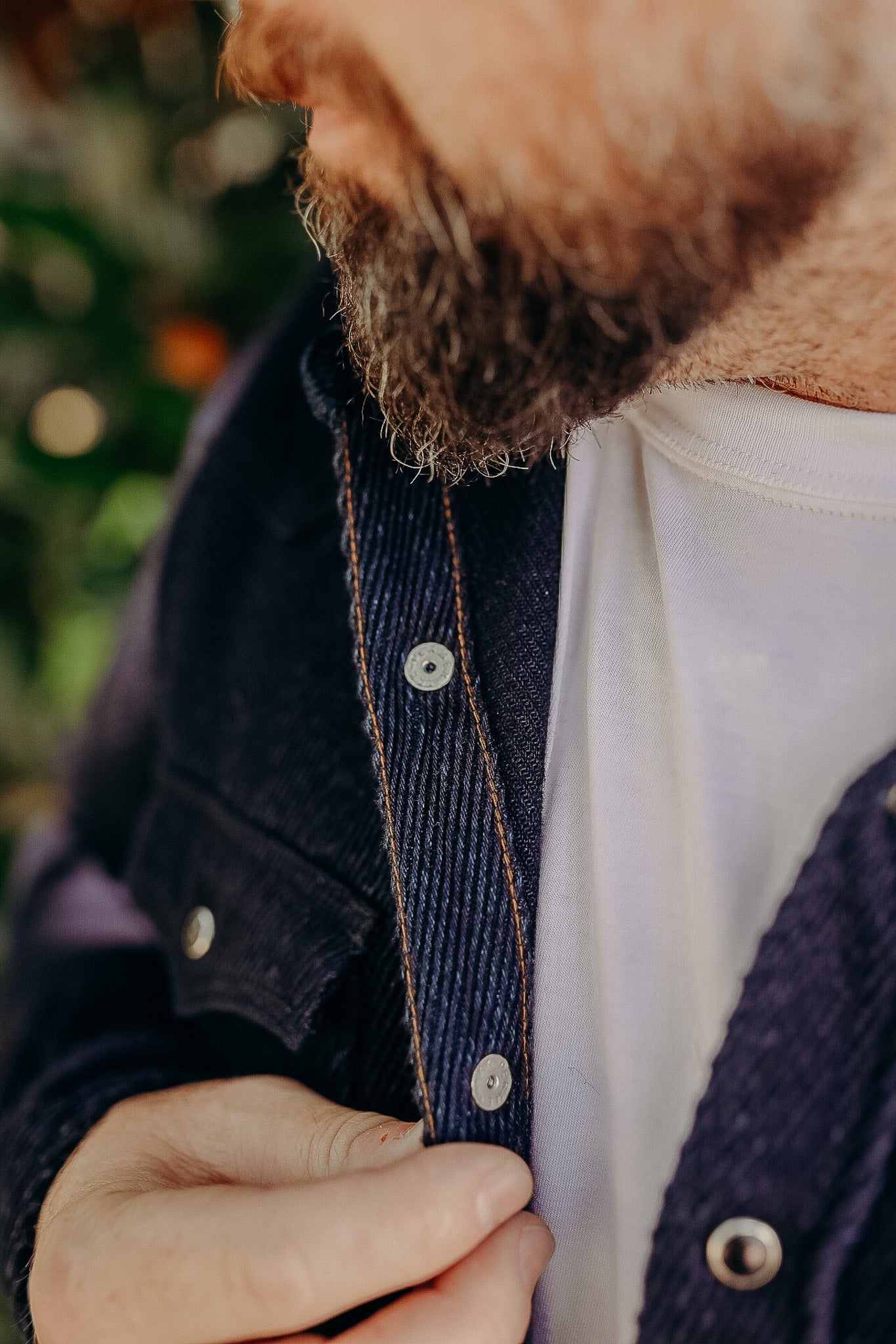 IHSH-208-IND Iron Heart Kersey Western Shirt - Indigo