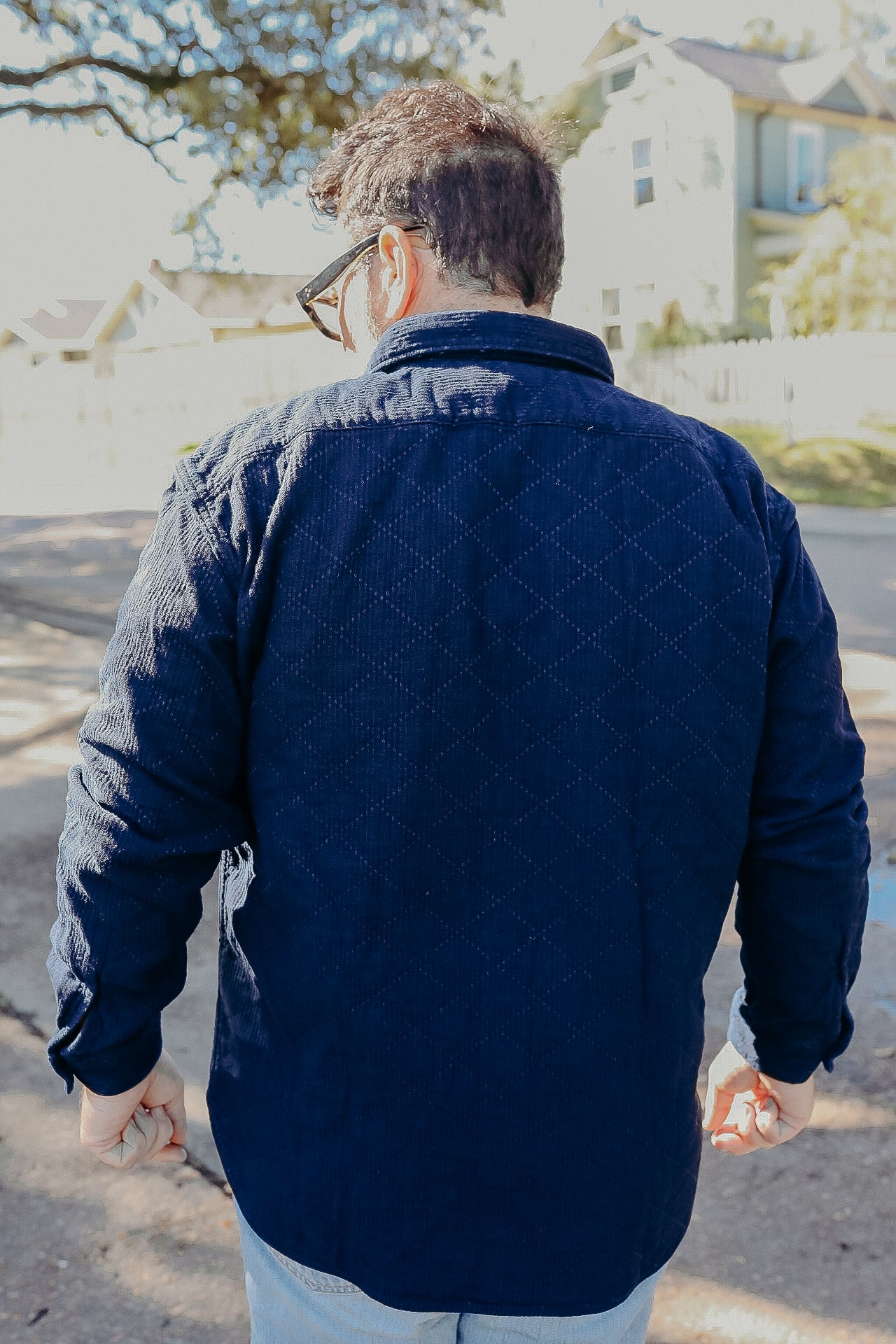 Sashiko Shirt- Indigo Garment Dyed (MXLS1028)