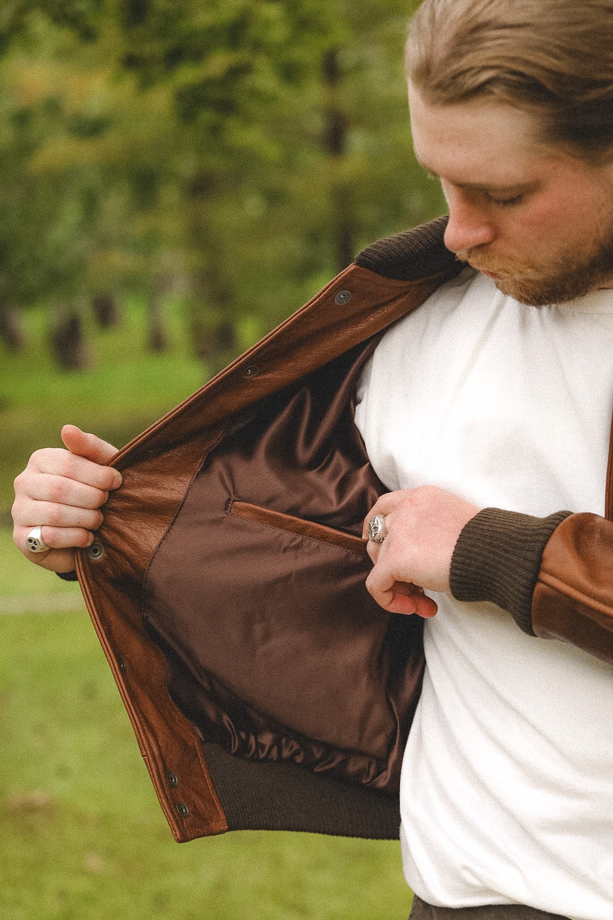 Dehen 1920 All-City Leather Jacket- Espresso