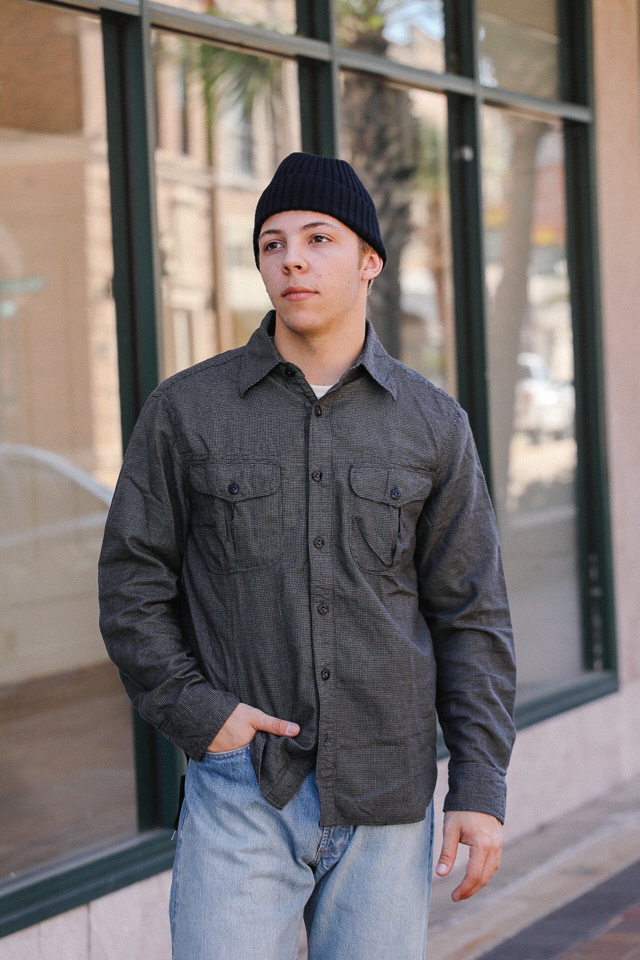 Rancho- Charcoal Check