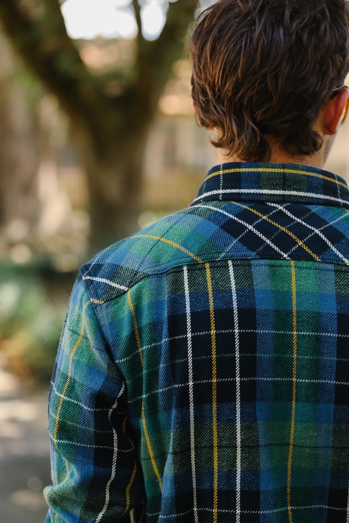 502653 UES Heavy Flannel Shirt- Green