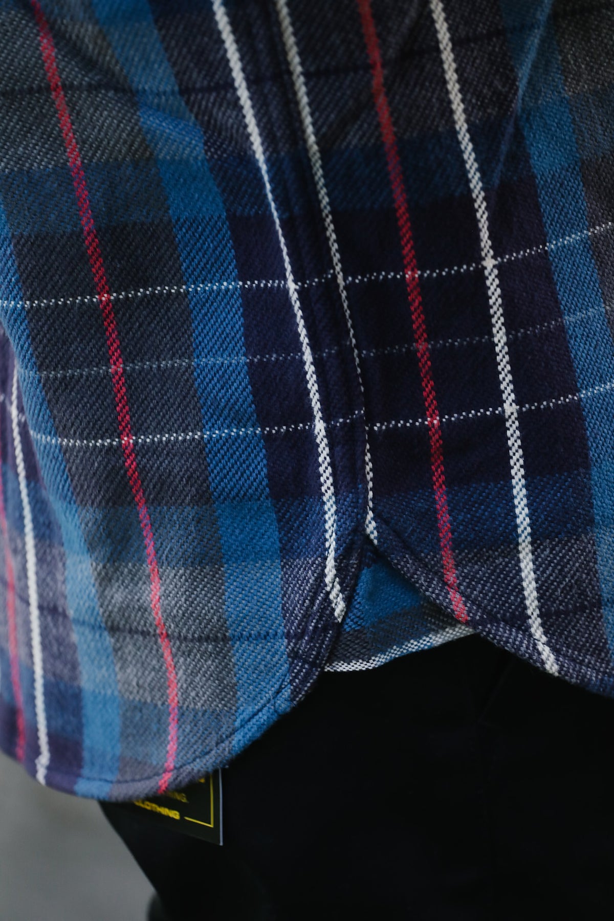 502653 UES Heavy Flannel Shirt- Blue