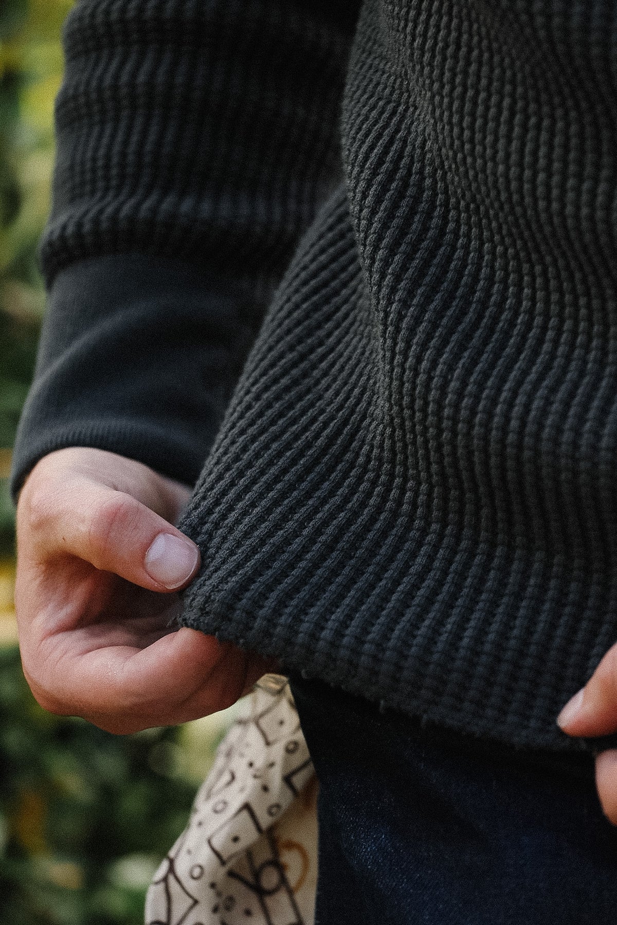 60BW UES Big Waffle Thermal- Steel Grey